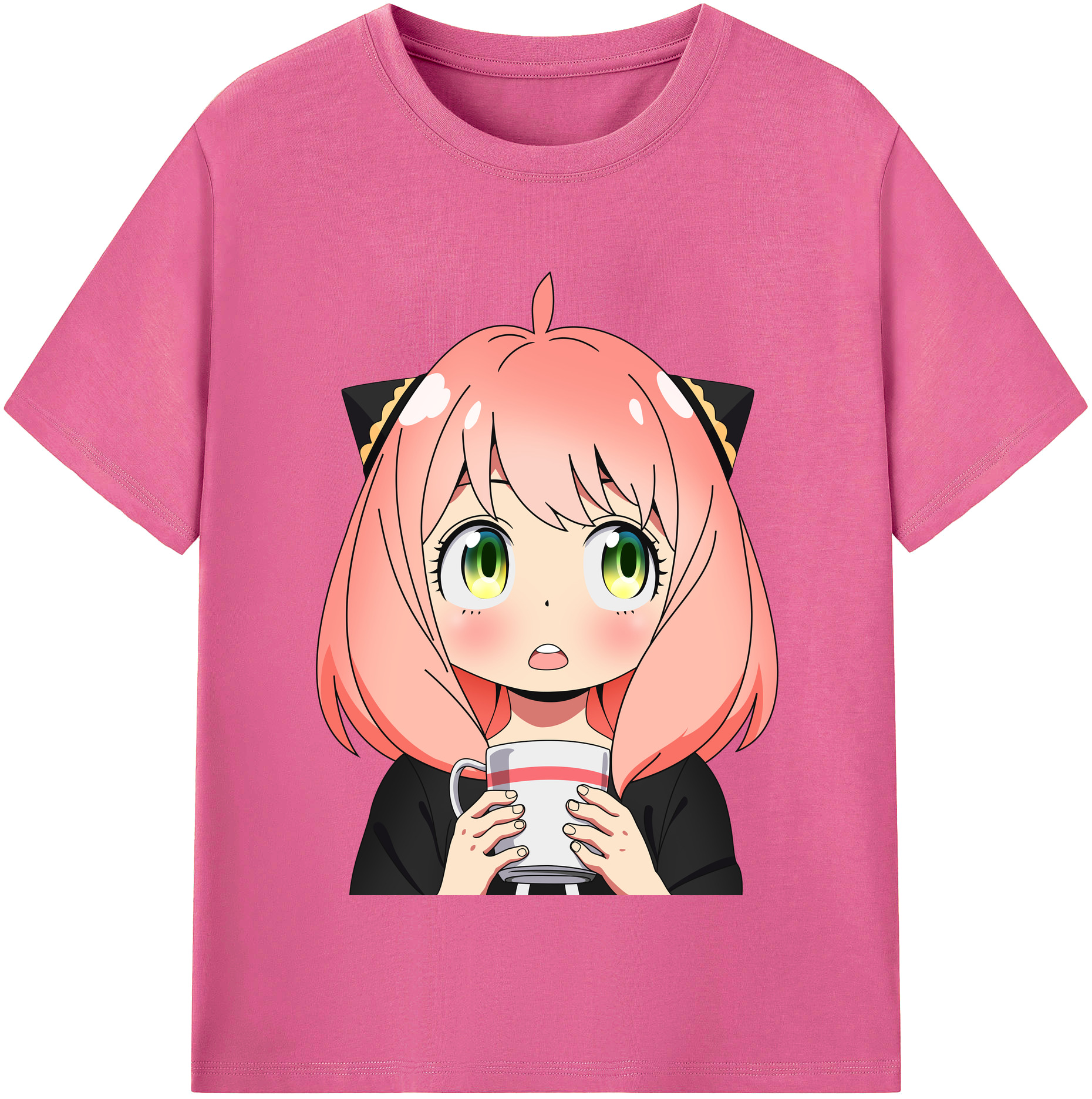 （画像用） SPY×FAMILY间谍家家酒 レディースカジュアルプリントTシャツ（綿100％）