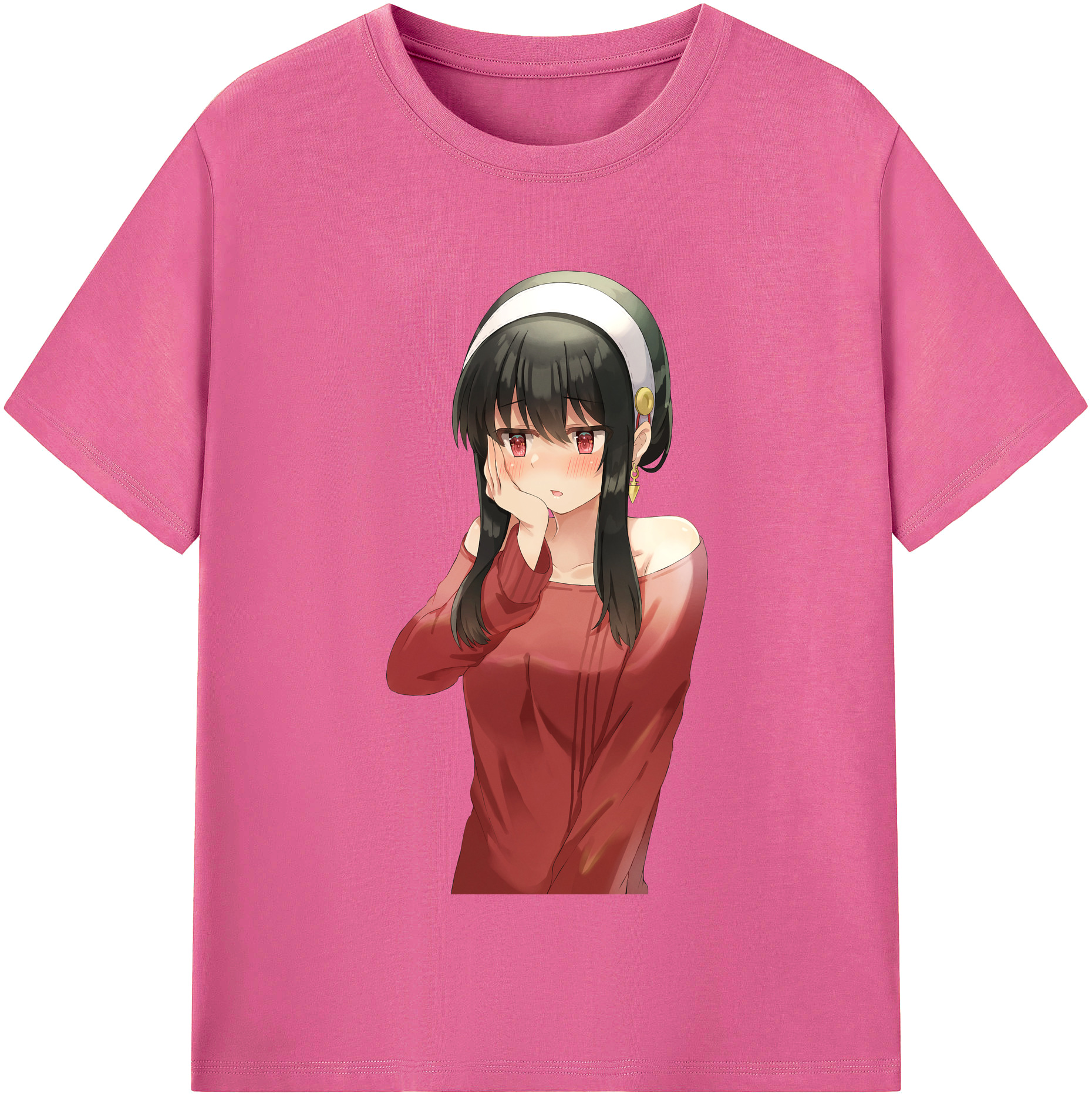 （画像用） SPY×FAMILY间谍家家酒 レディースカジュアルプリントTシャツ（綿100％）