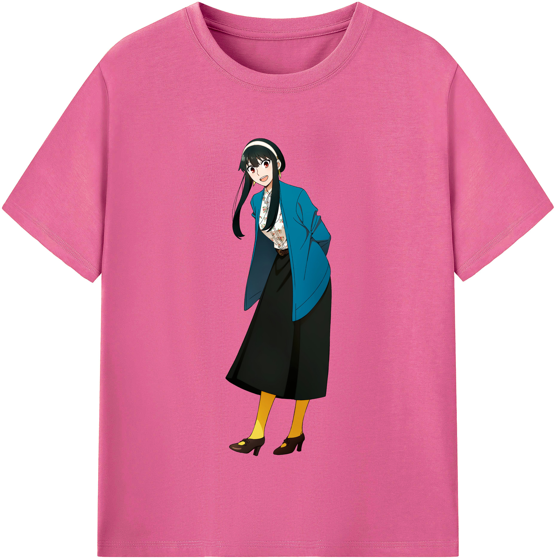 （画像用） SPY×FAMILY间谍家家酒 レディースカジュアルプリントTシャツ（綿100％）