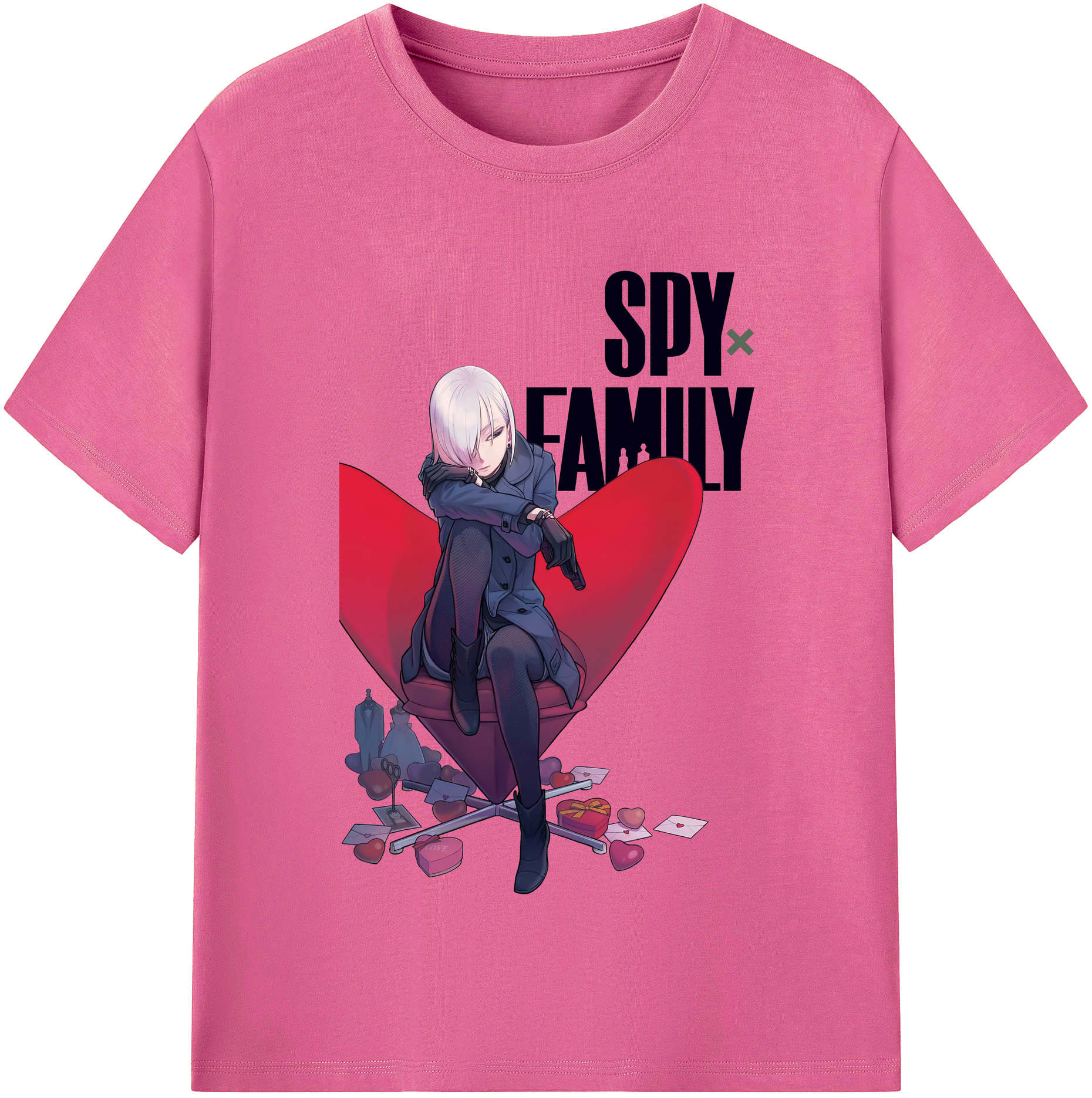 （画像用） SPY×FAMILY间谍家家酒 レディースカジュアルプリントTシャツ（綿100％）