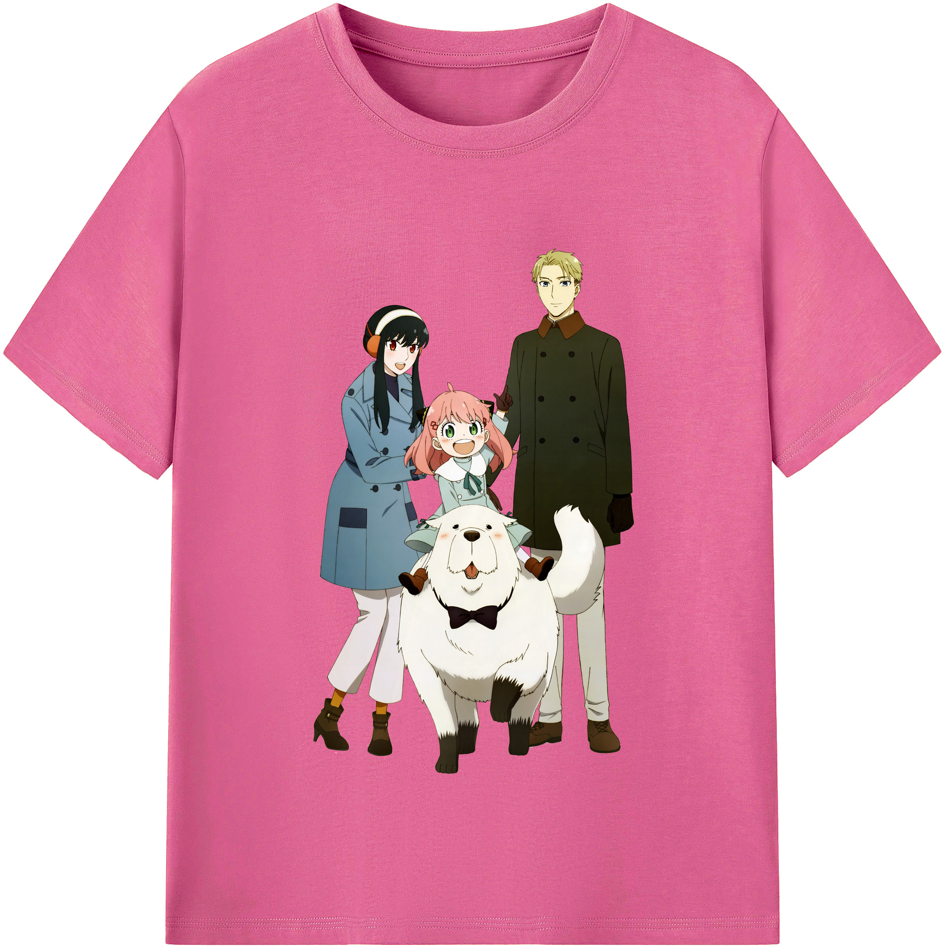 （画像用） SPY×FAMILY间谍家家酒 レディースカジュアルプリントTシャツ（綿100％）