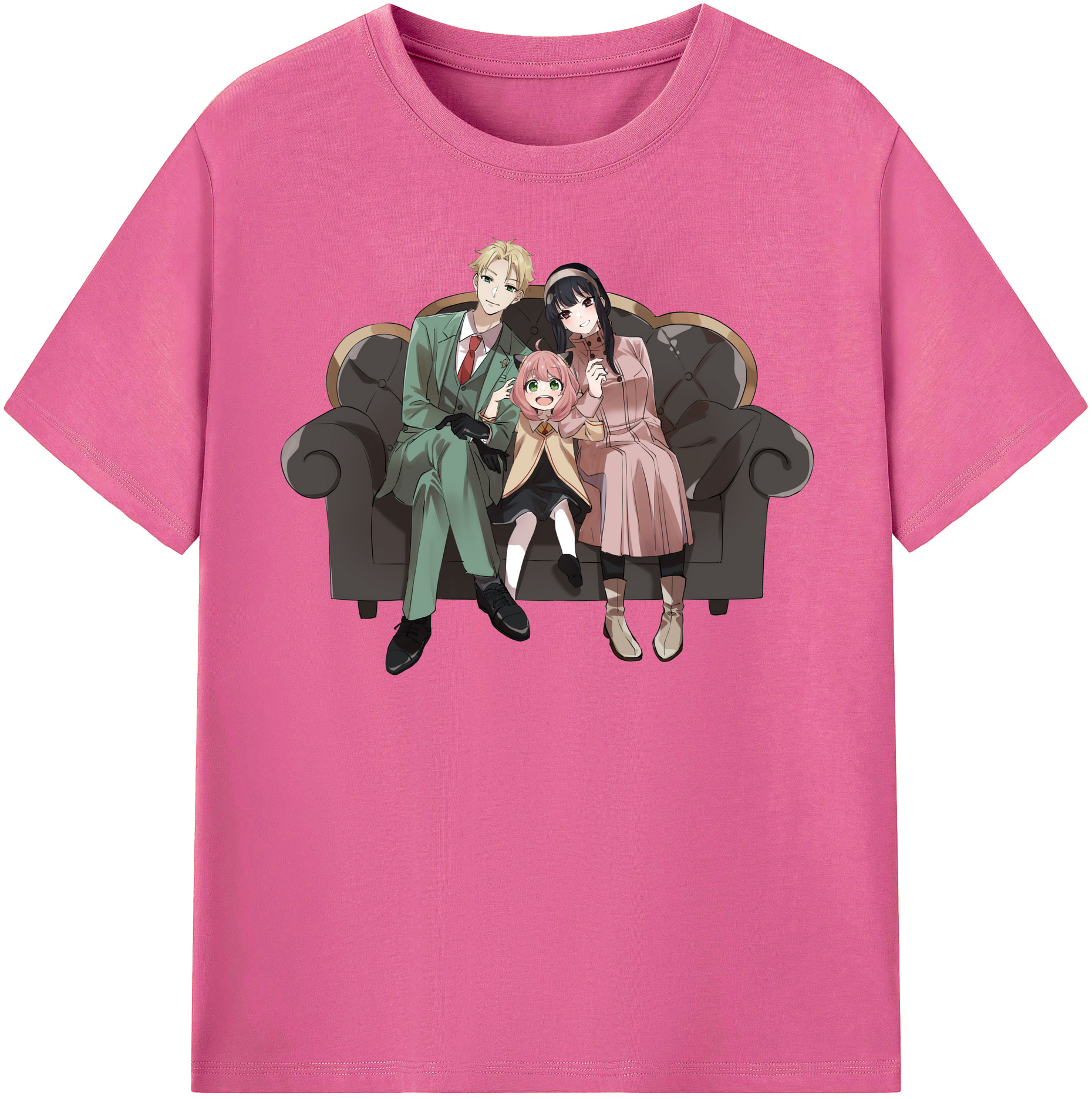 （画像用） SPY×FAMILY间谍家家酒 レディースカジュアルプリントTシャツ（綿100％）