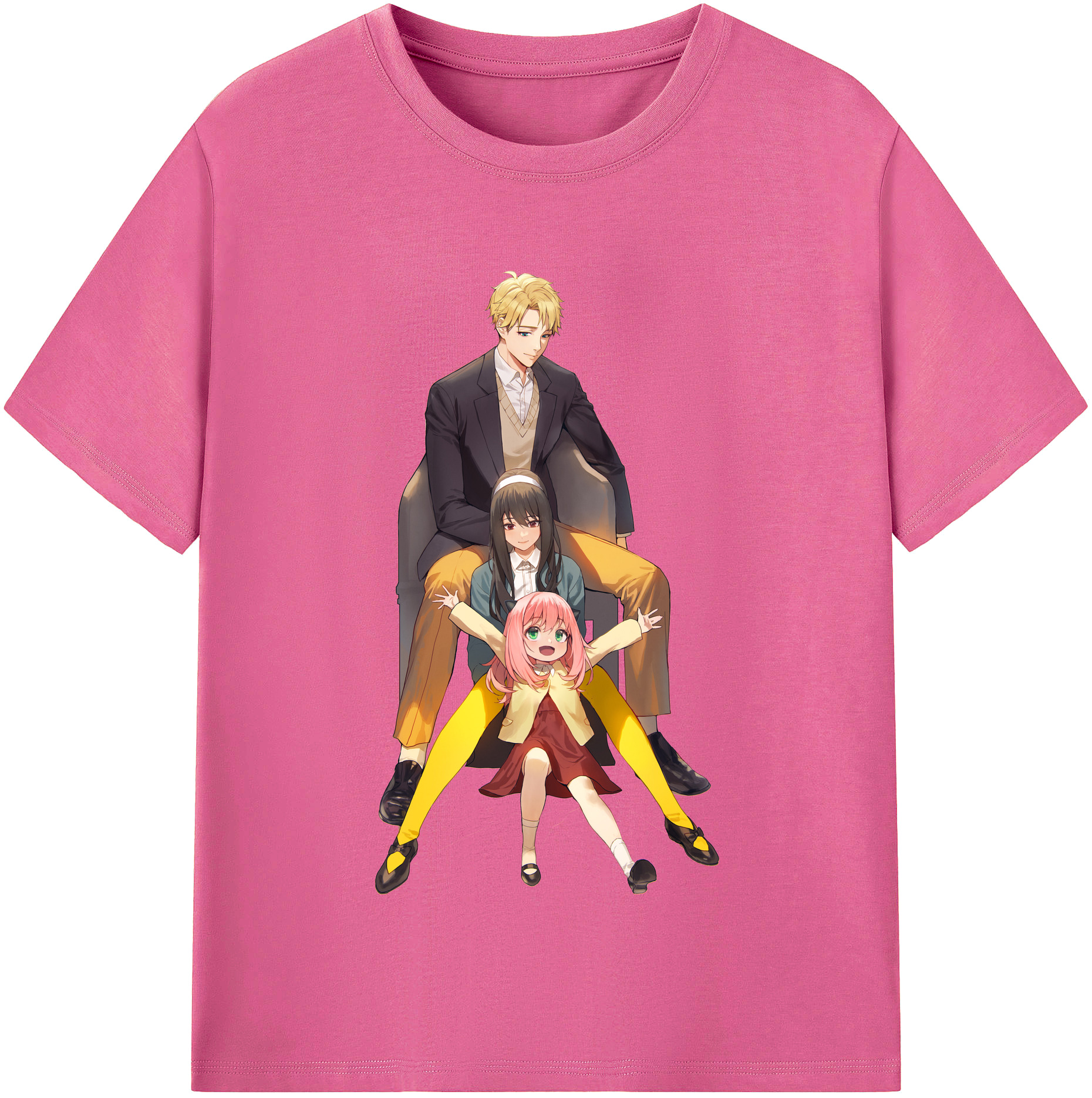 （画像用） SPY×FAMILY间谍家家酒 レディースカジュアルプリントTシャツ（綿100％）