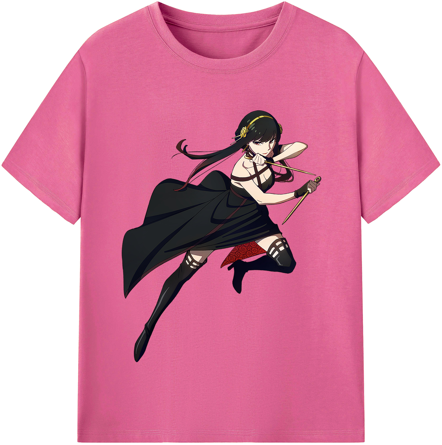 （画像用） SPY×FAMILY间谍家家酒 レディースカジュアルプリントTシャツ（綿100％）
