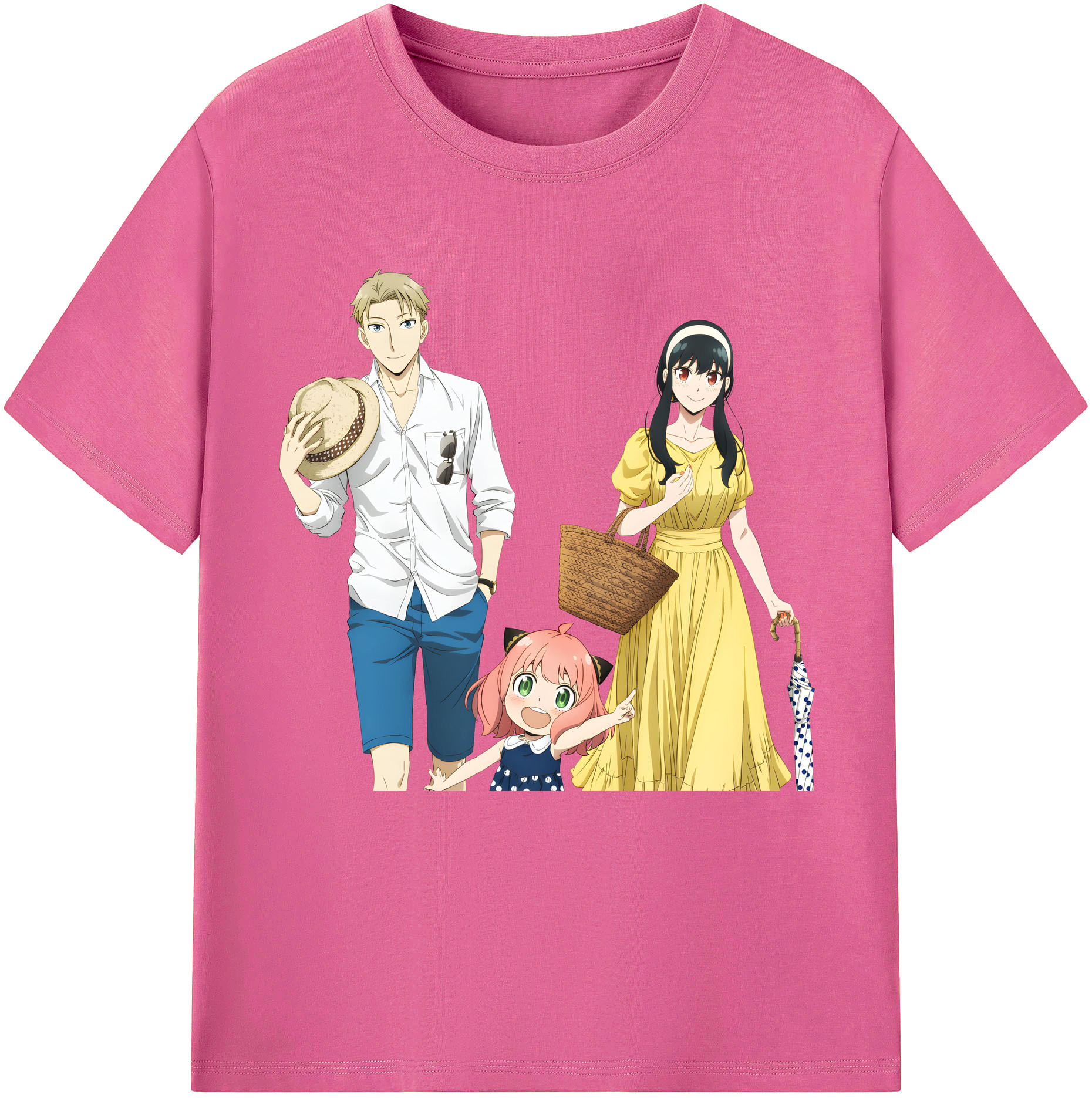 （画像用） SPY×FAMILY间谍家家酒 レディースカジュアルプリントTシャツ（綿100％）