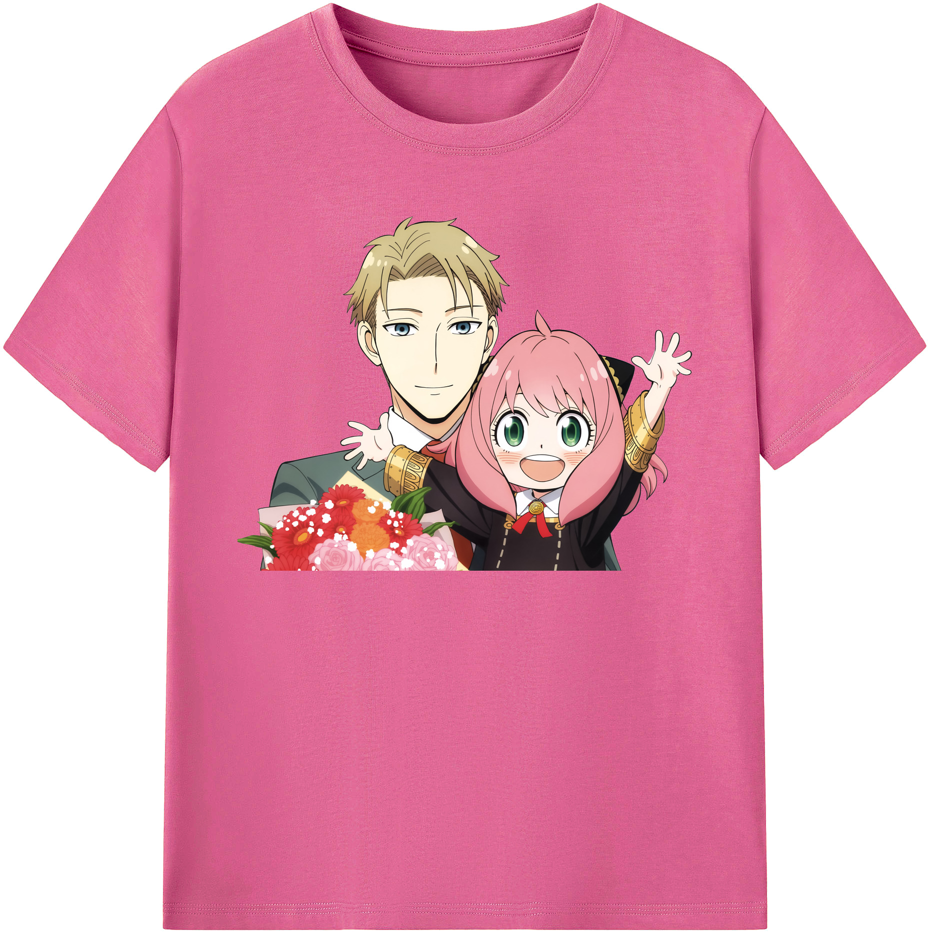 （画像用） SPY×FAMILY间谍家家酒 レディースカジュアルプリントTシャツ（綿100％）