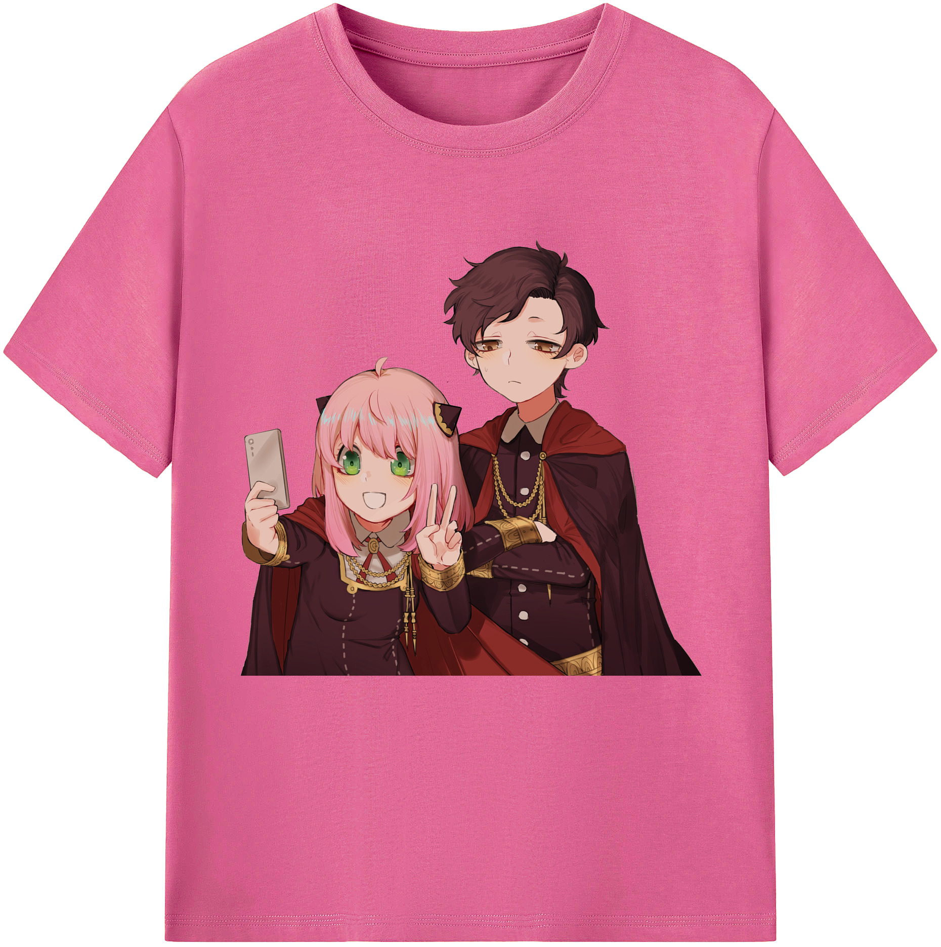 （画像用） SPY×FAMILY间谍家家酒 レディースカジュアルプリントTシャツ（綿100％）