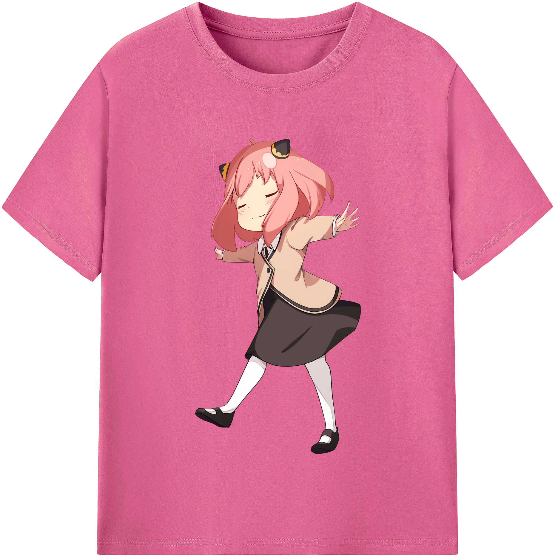 （画像用） SPY×FAMILY间谍家家酒 レディースカジュアルプリントTシャツ（綿100％）
