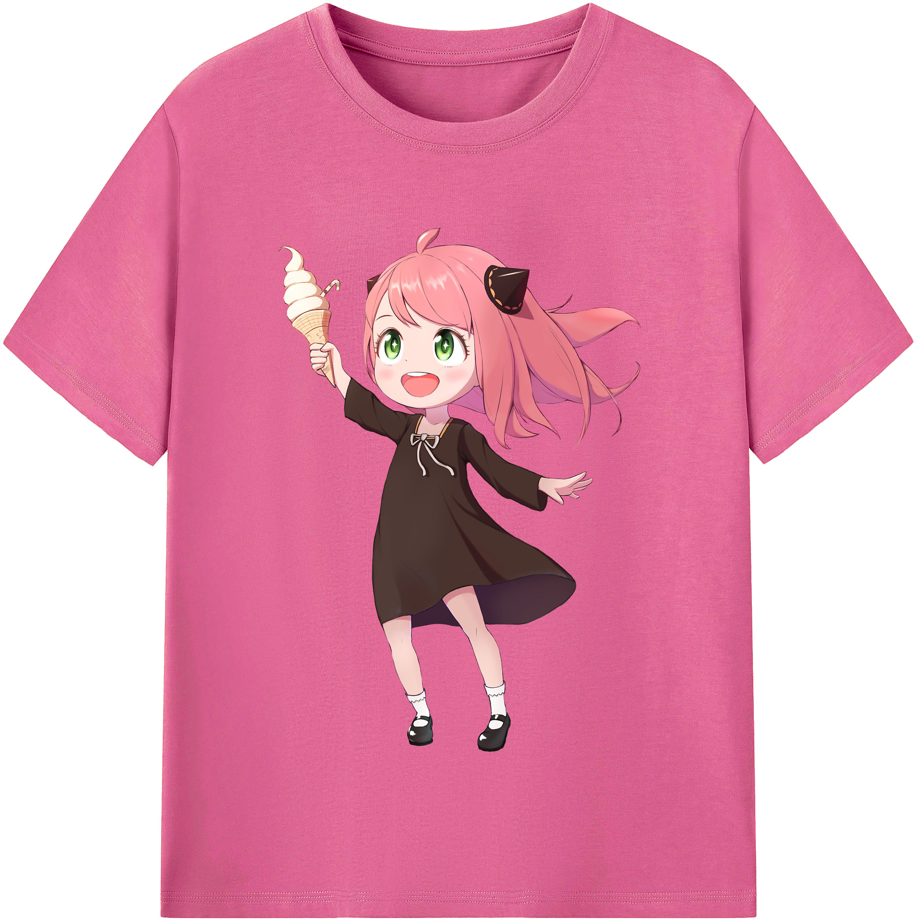 （画像用） SPY×FAMILY间谍家家酒 レディースカジュアルプリントTシャツ（綿100％）