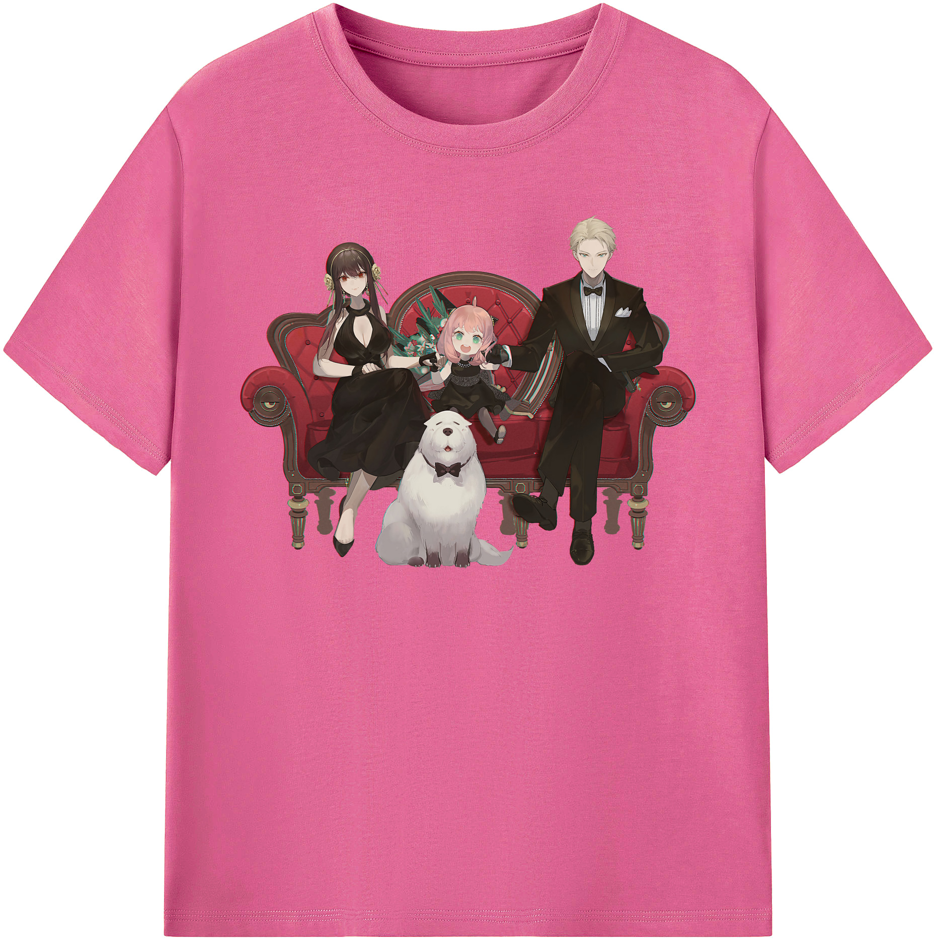 （画像用） SPY×FAMILY间谍家家酒 レディースカジュアルプリントTシャツ（綿100％）