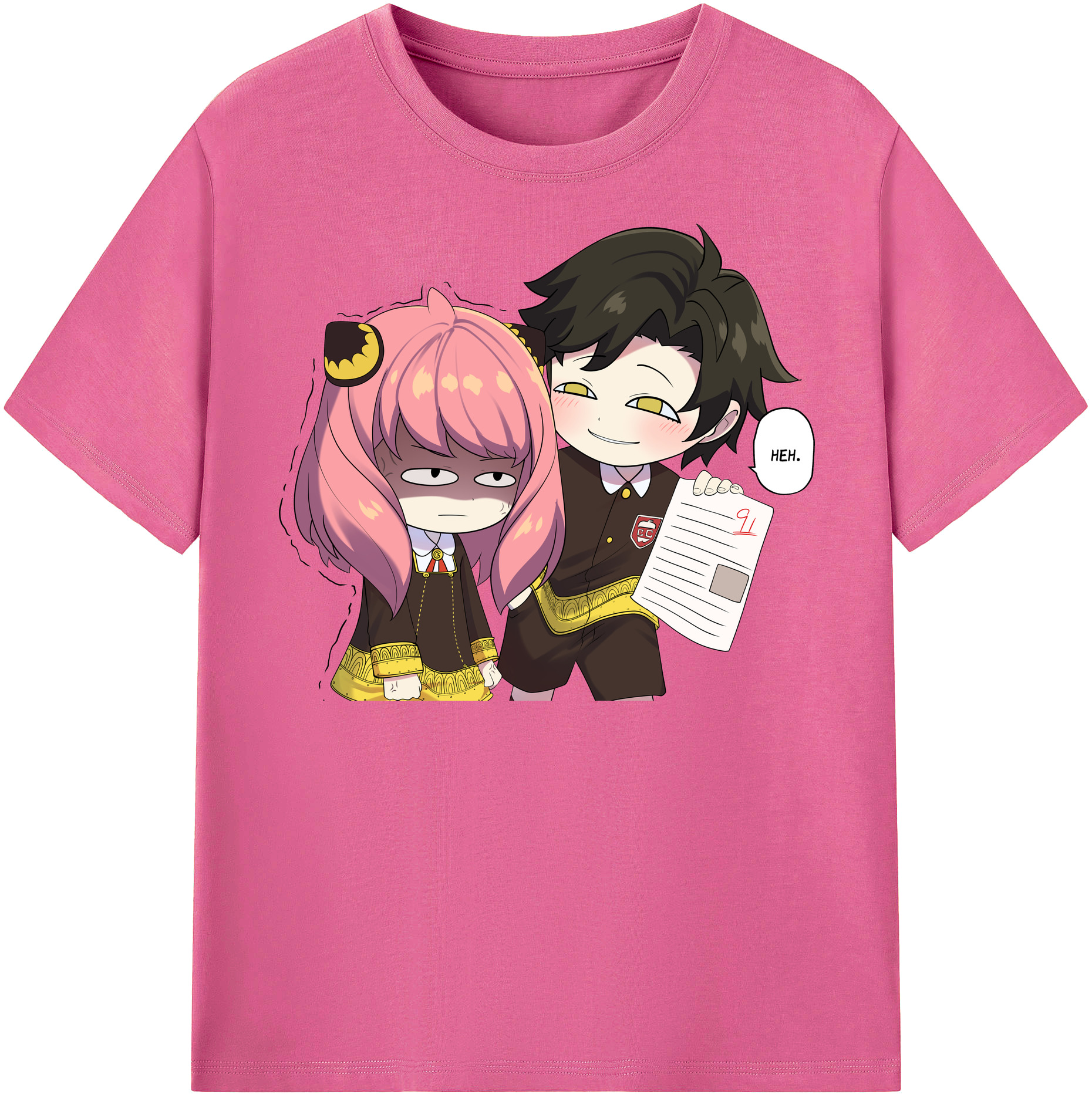 （画像用） SPY×FAMILY间谍家家酒 レディースカジュアルプリントTシャツ（綿100％）