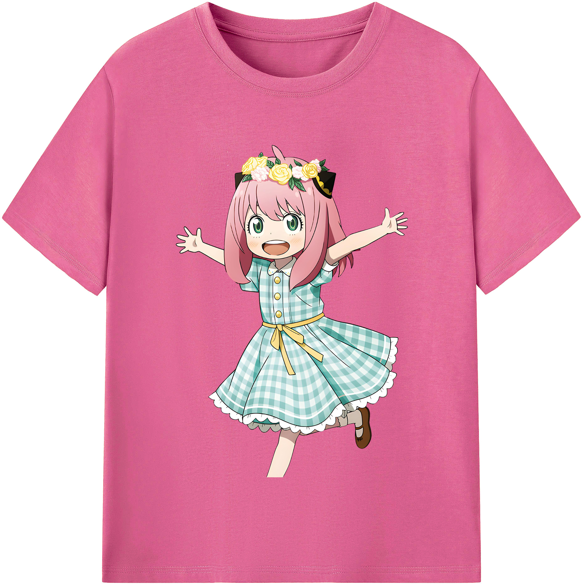 （画像用） SPY×FAMILY间谍家家酒 レディースカジュアルプリントTシャツ（綿100％）
