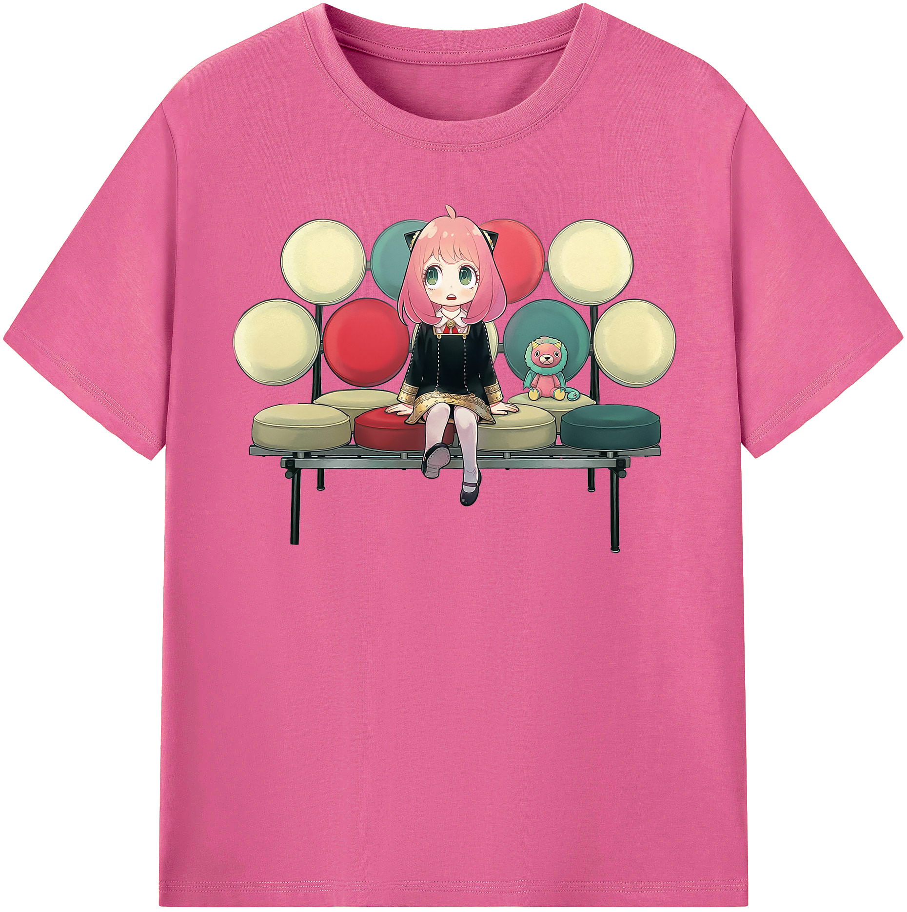 （画像用） SPY×FAMILY间谍家家酒 レディースカジュアルプリントTシャツ（綿100％）