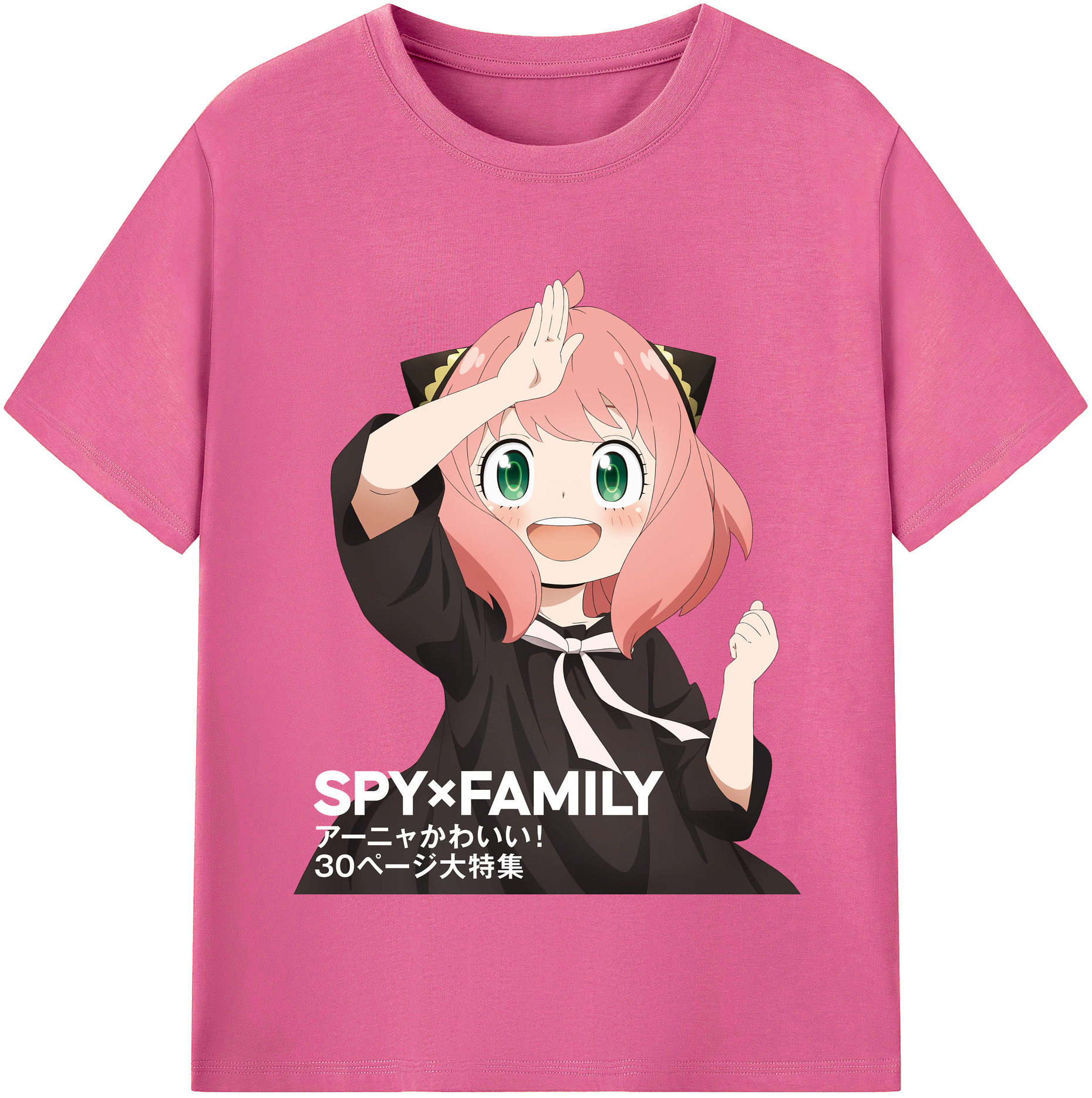 （画像用） SPY×FAMILY间谍家家酒 レディースカジュアルプリントTシャツ（綿100％）