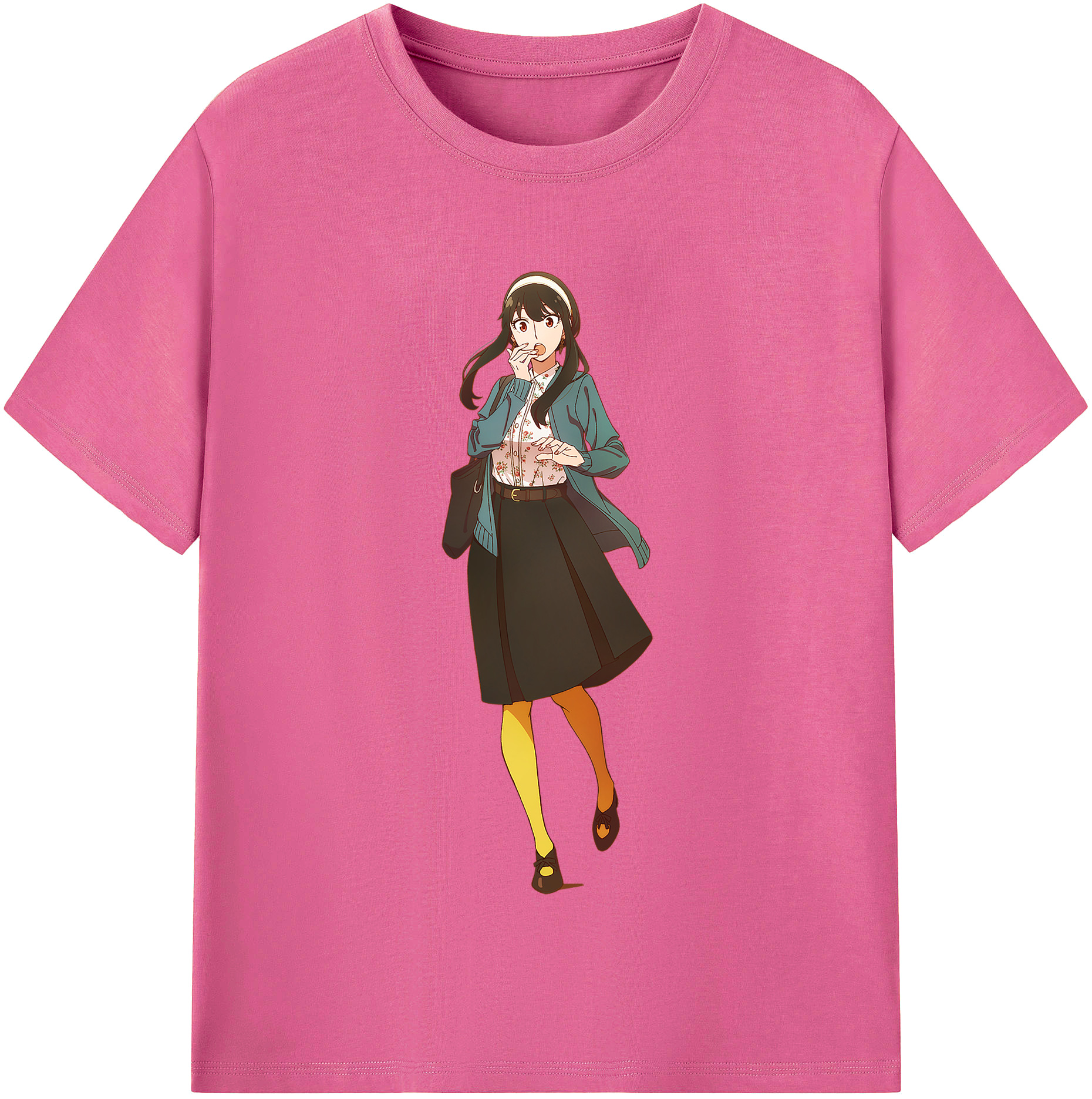 （画像用） SPY×FAMILY间谍家家酒 レディースカジュアルプリントTシャツ（綿100％）