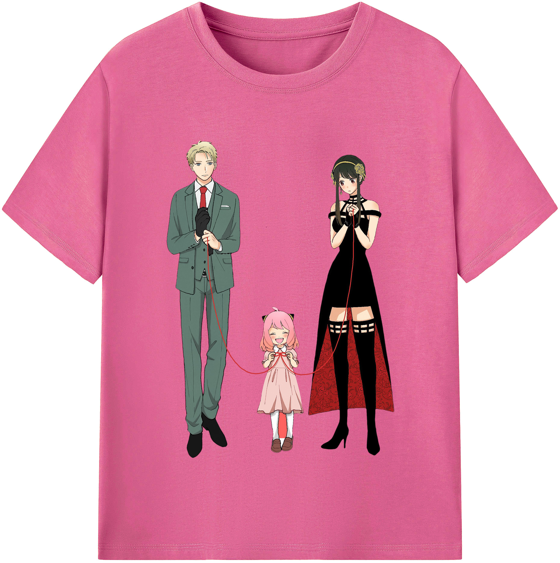 （画像用） SPY×FAMILY间谍家家酒 レディースカジュアルプリントTシャツ（綿100％）