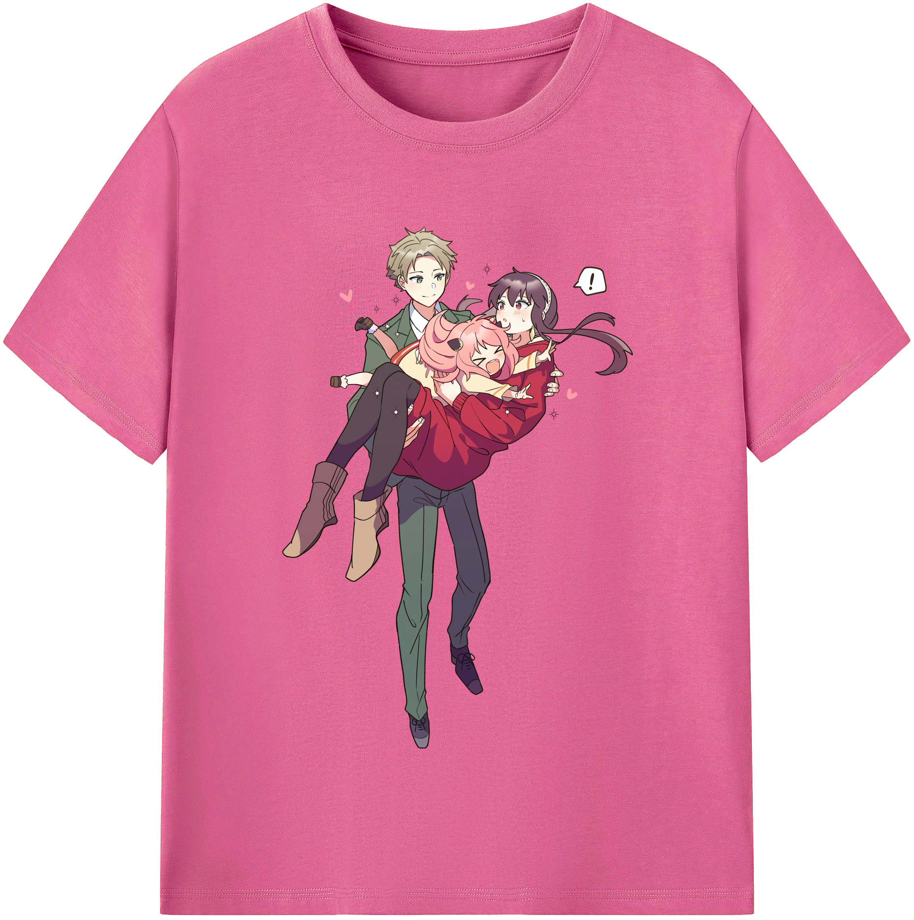 （画像用） SPY×FAMILY间谍家家酒 レディースカジュアルプリントTシャツ（綿100％）