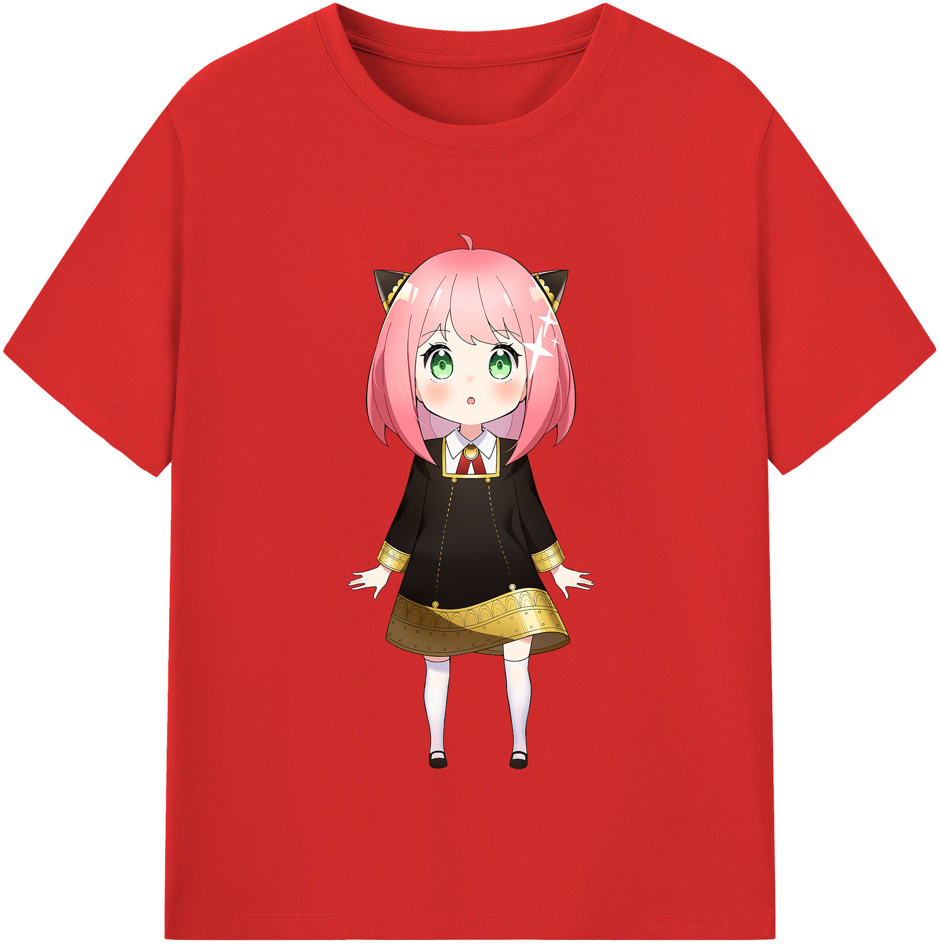 （画像用） SPY×FAMILY间谍家家酒 レディースカジュアルプリントTシャツ（綿100％）