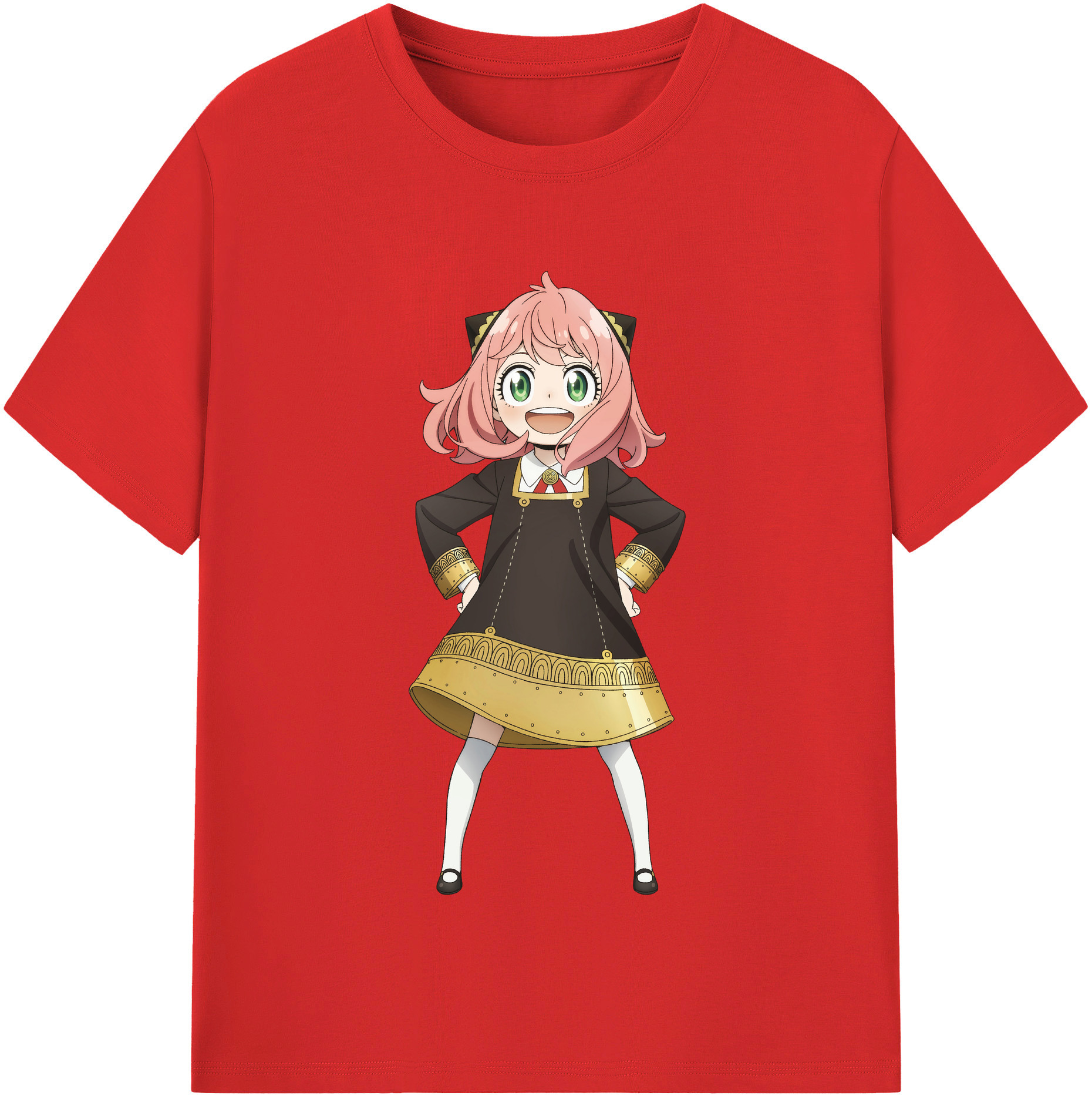 （画像用） SPY×FAMILY间谍家家酒 レディースカジュアルプリントTシャツ（綿100％）