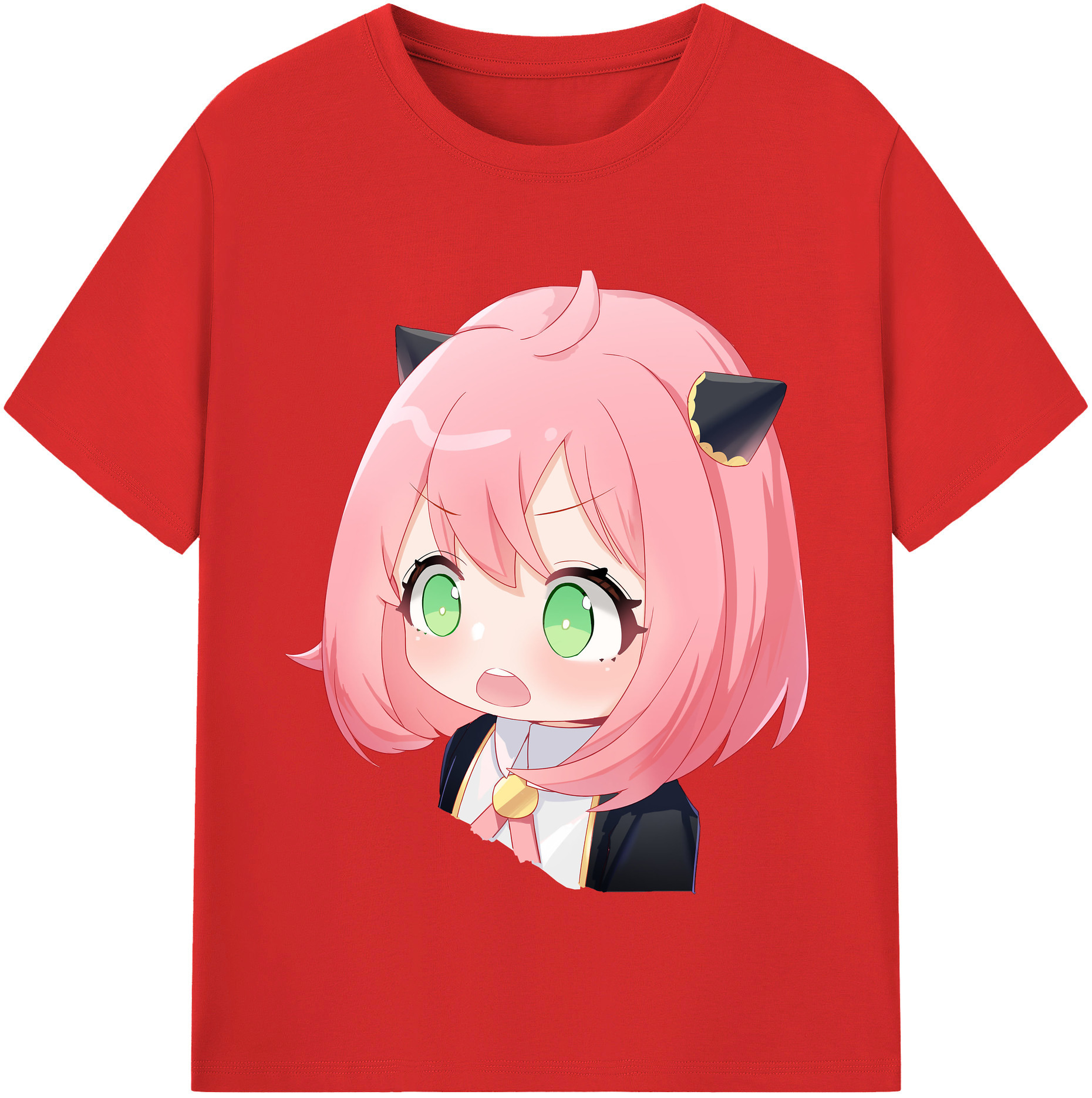 （画像用） SPY×FAMILY间谍家家酒 レディースカジュアルプリントTシャツ（綿100％）