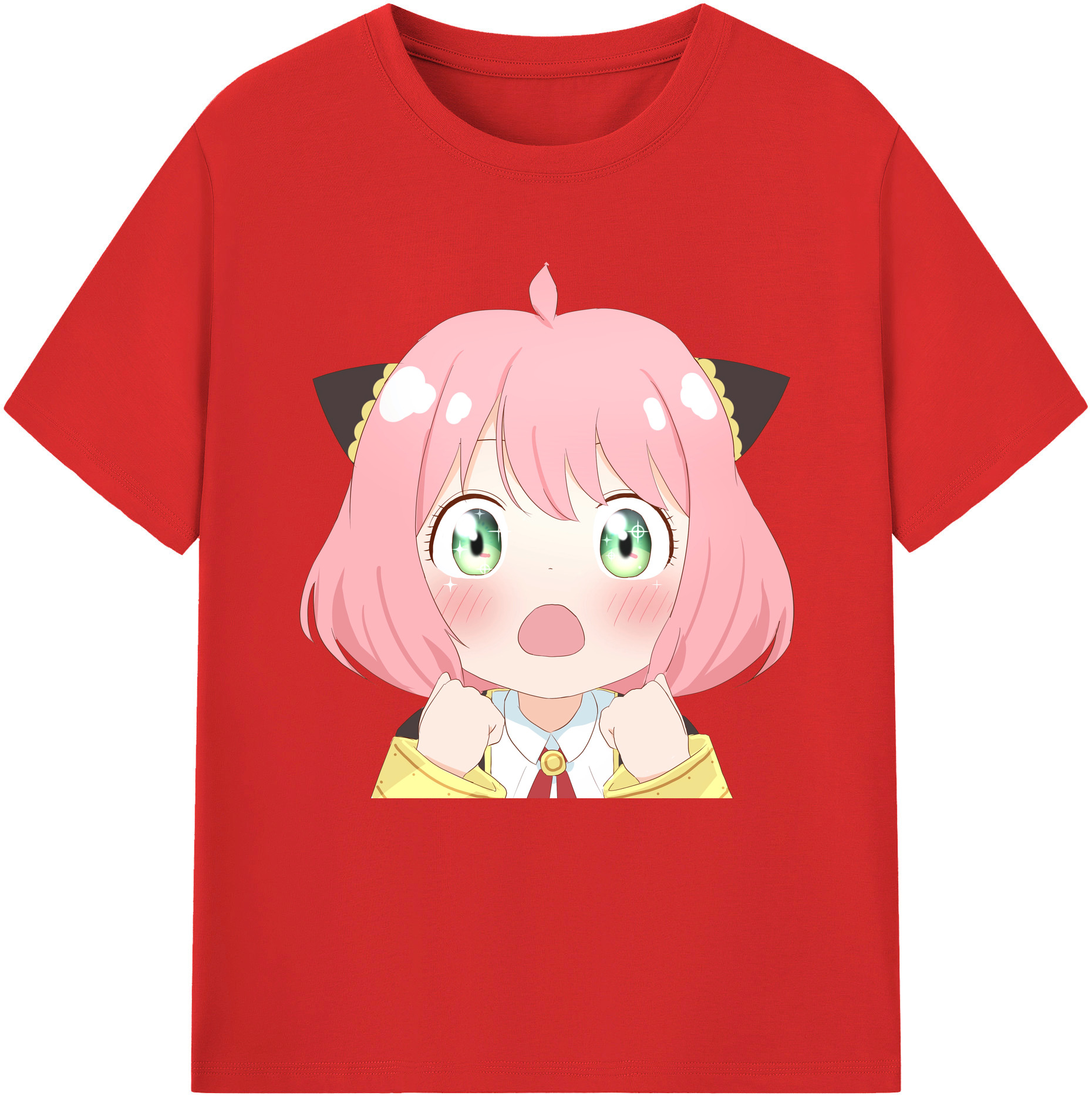 （画像用） SPY×FAMILY间谍家家酒 レディースカジュアルプリントTシャツ（綿100％）