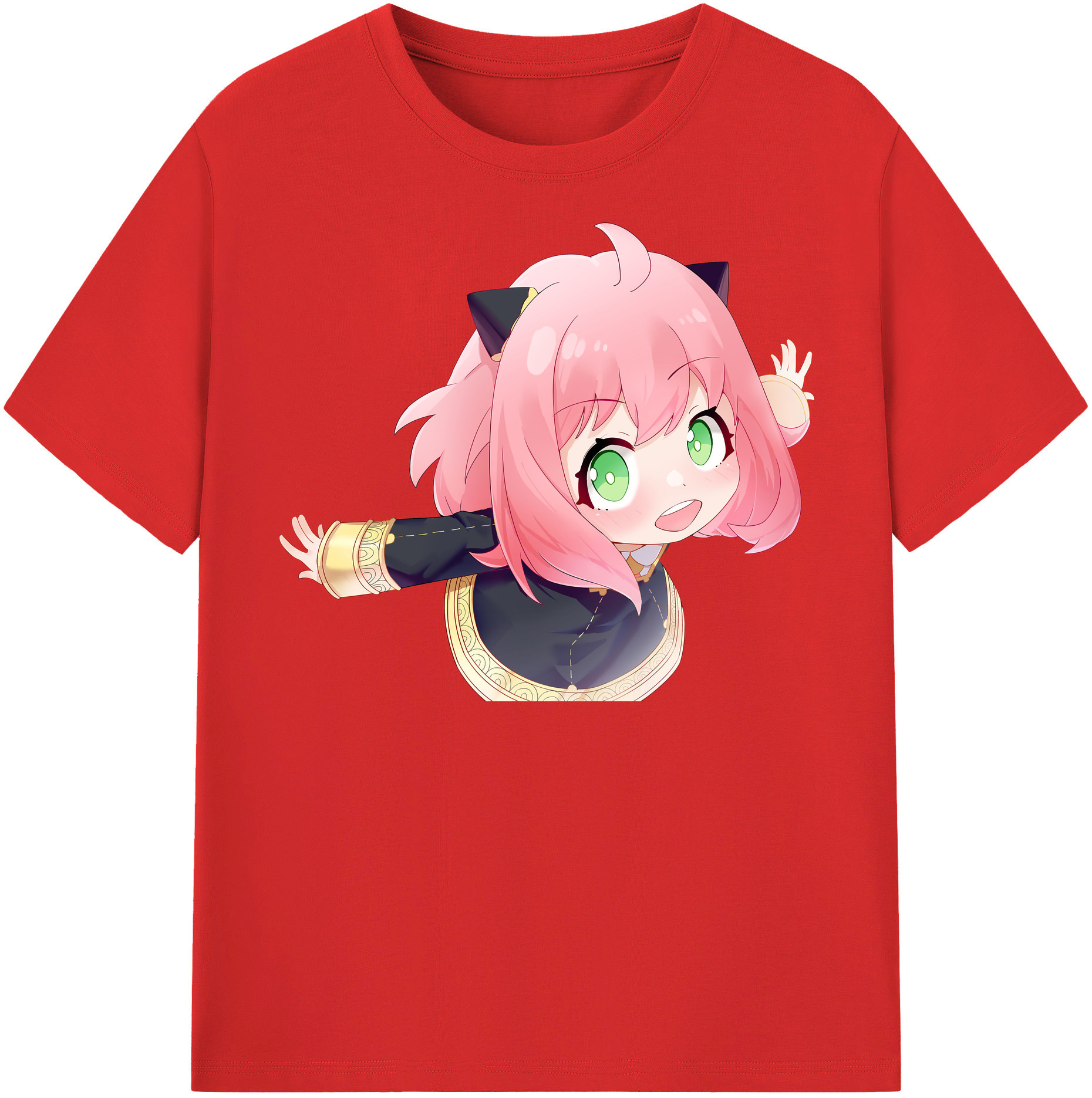 （画像用） SPY×FAMILY间谍家家酒 レディースカジュアルプリントTシャツ（綿100％）