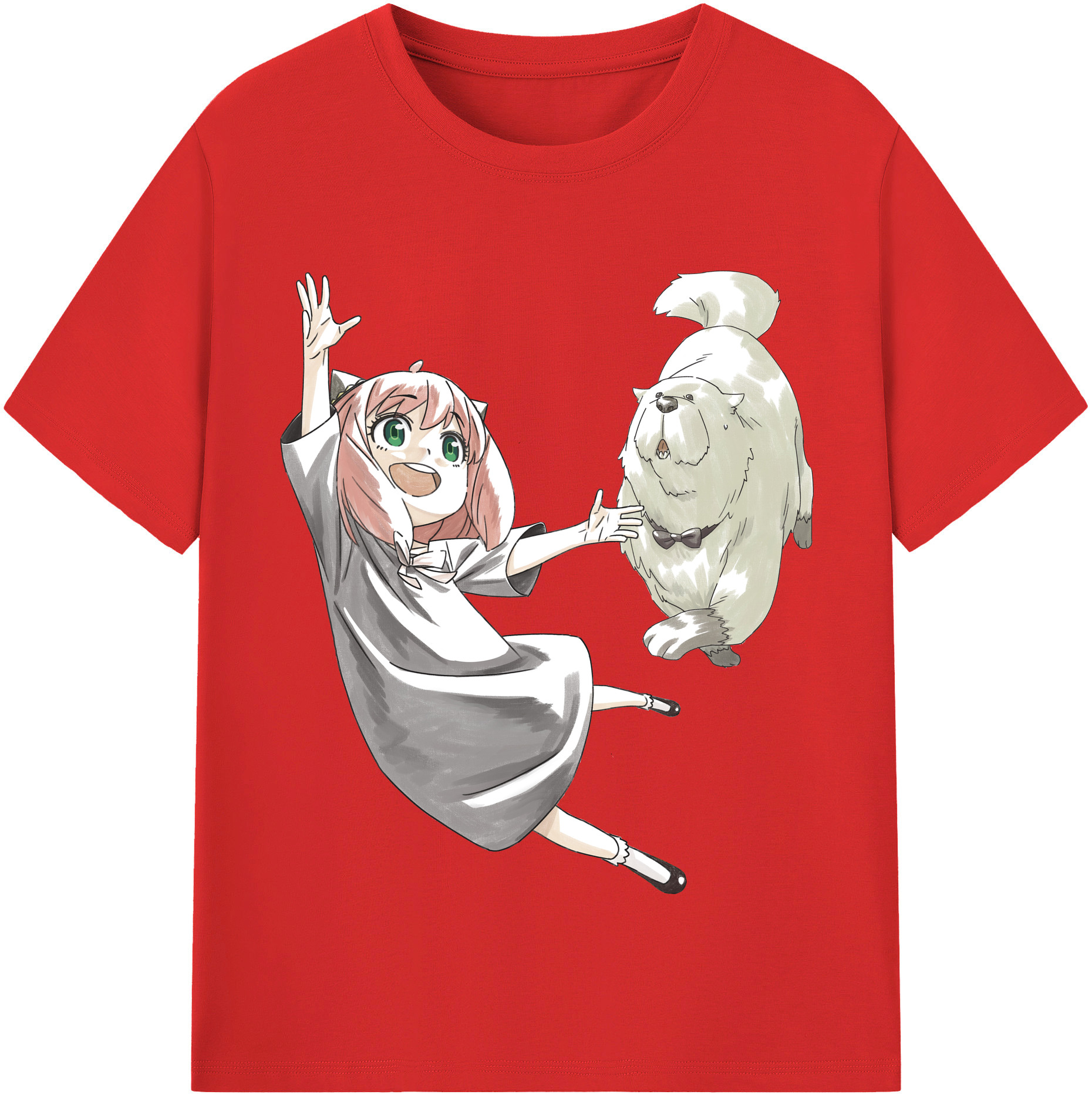 （画像用） SPY×FAMILY间谍家家酒 レディースカジュアルプリントTシャツ（綿100％）