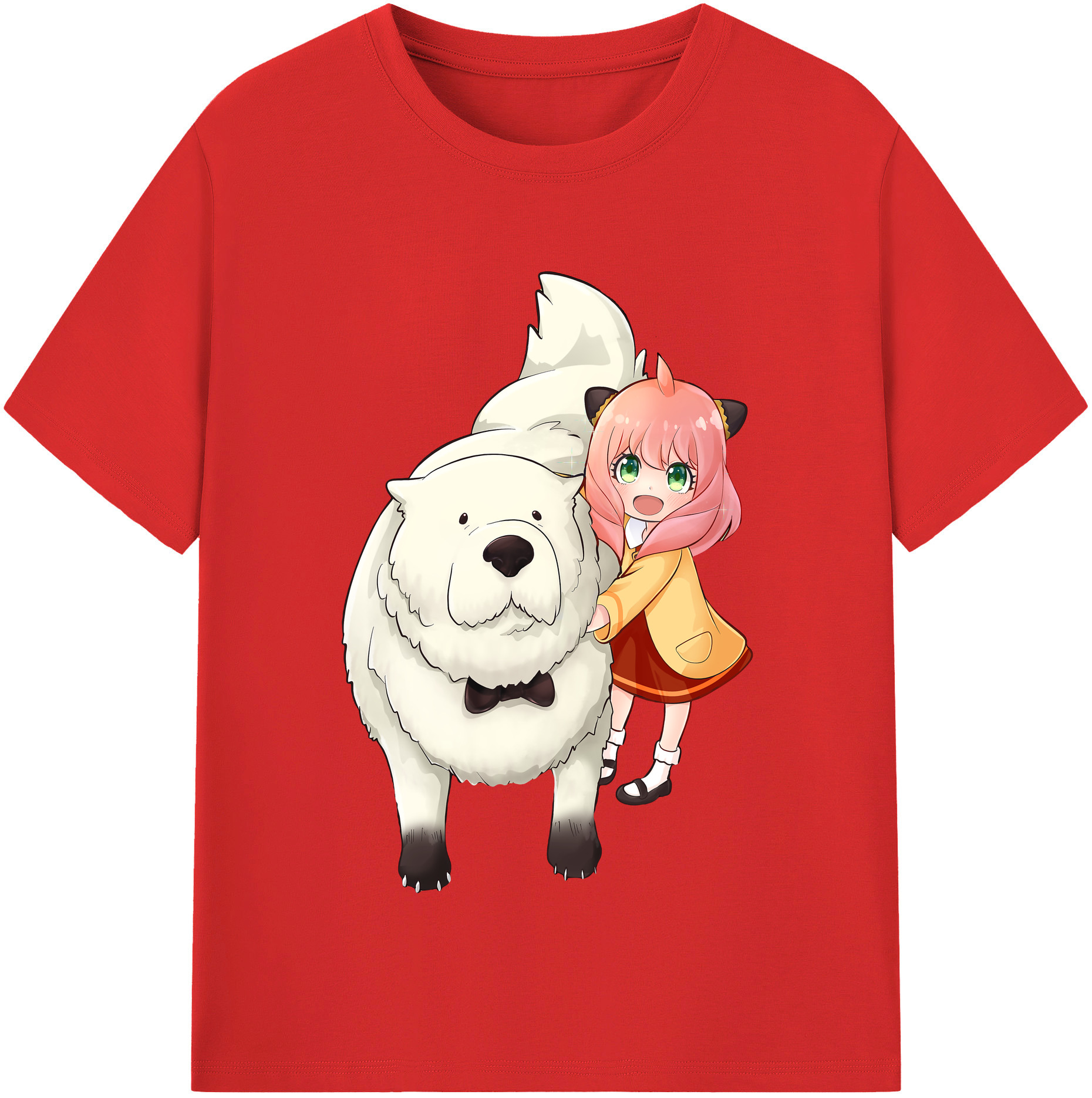 （画像用） SPY×FAMILY间谍家家酒 レディースカジュアルプリントTシャツ（綿100％）
