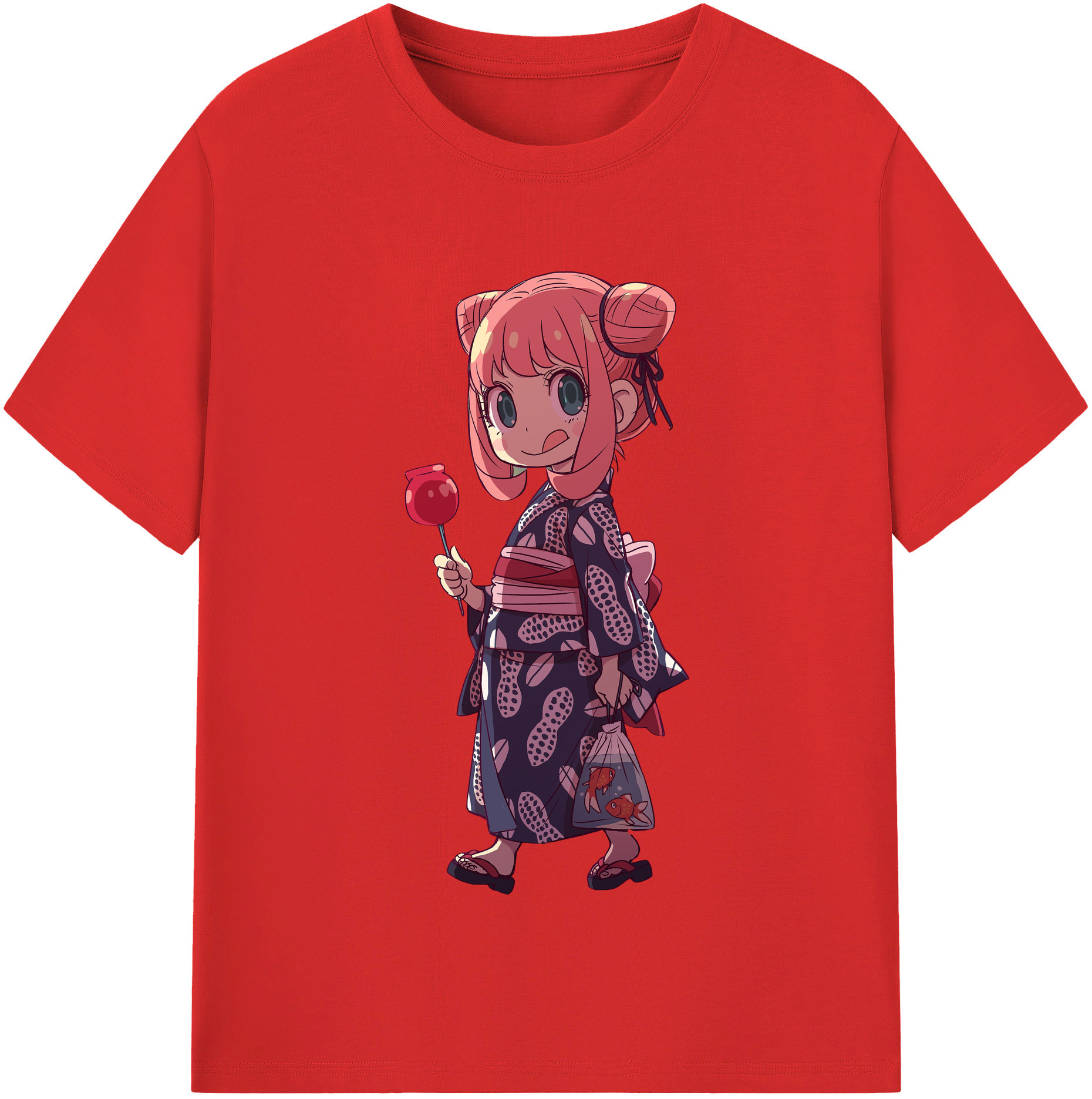 （画像用） SPY×FAMILY间谍家家酒 レディースカジュアルプリントTシャツ（綿100％）