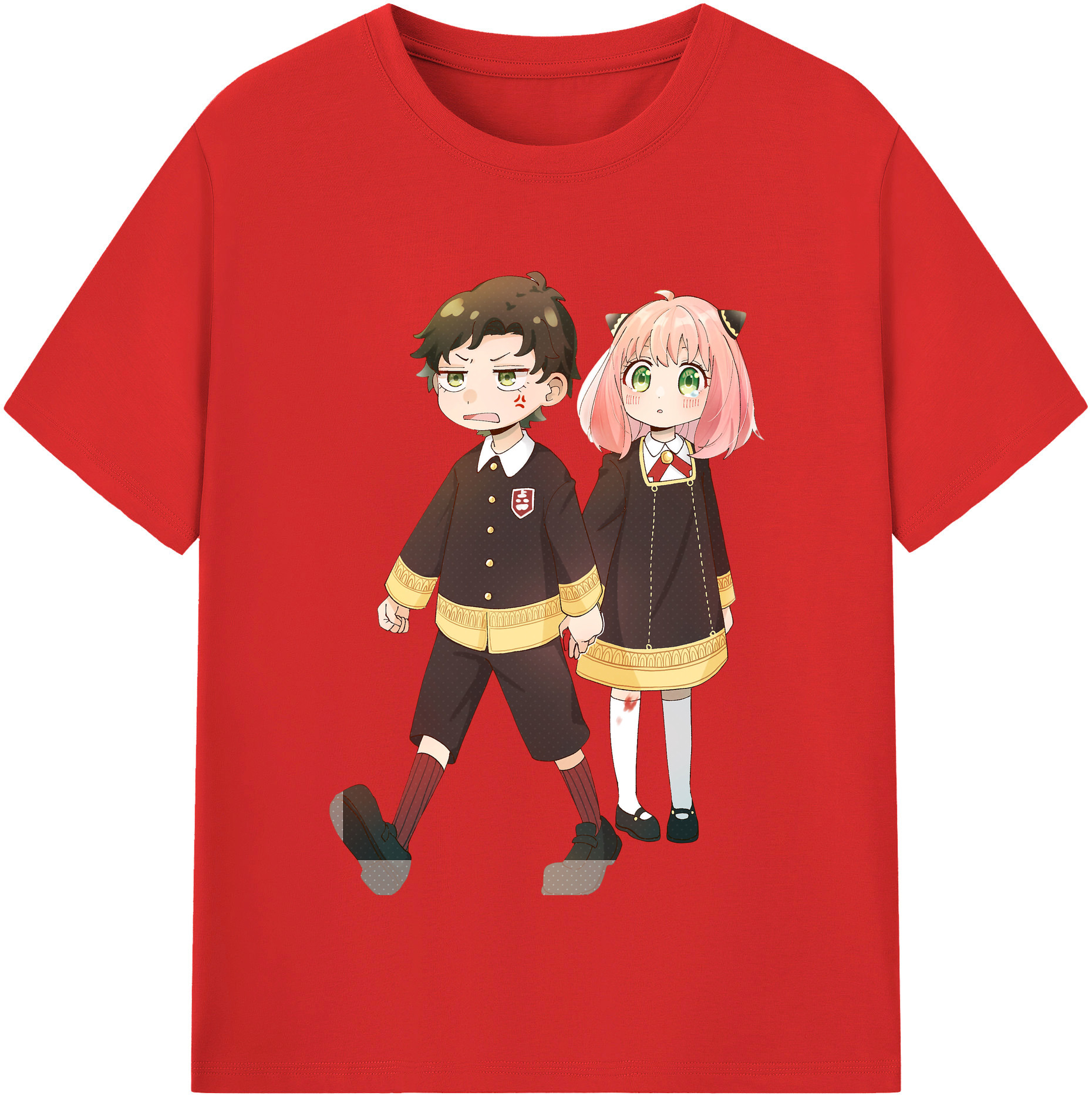 （画像用） SPY×FAMILY间谍家家酒 レディースカジュアルプリントTシャツ（綿100％）
