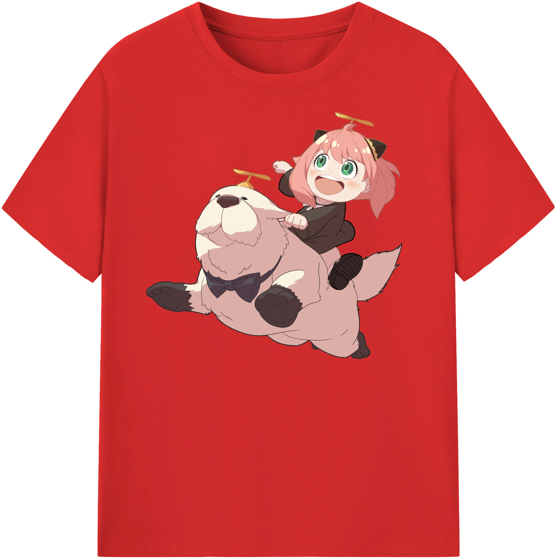 （画像用） SPY×FAMILY间谍家家酒 レディースカジュアルプリントTシャツ（綿100％）