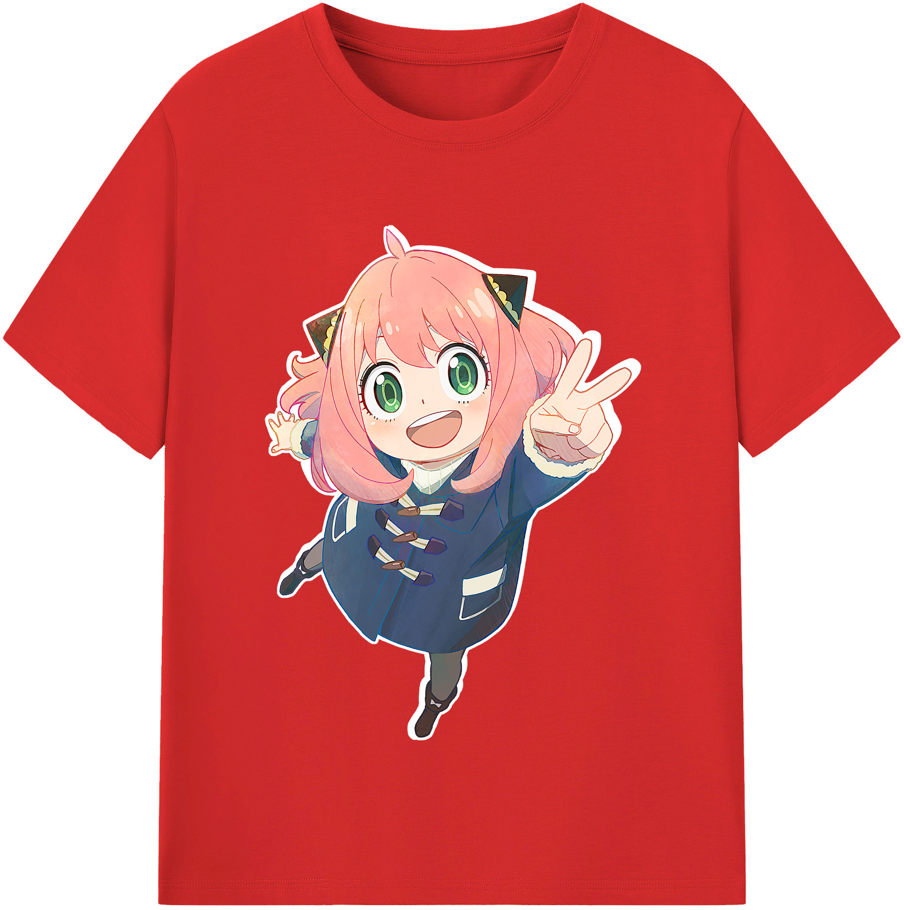 （画像用） SPY×FAMILY间谍家家酒 レディースカジュアルプリントTシャツ（綿100％）