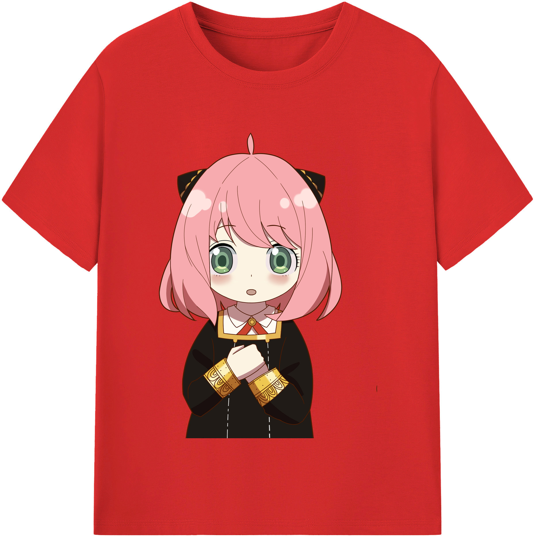 （画像用） SPY×FAMILY间谍家家酒 レディースカジュアルプリントTシャツ（綿100％）