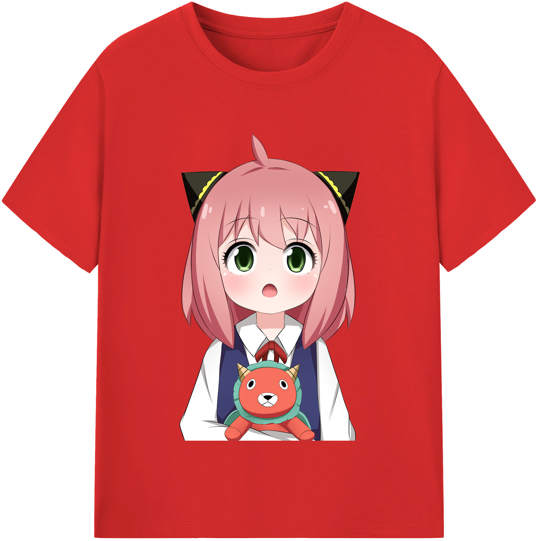 （画像用） SPY×FAMILY间谍家家酒 レディースカジュアルプリントTシャツ（綿100％）
