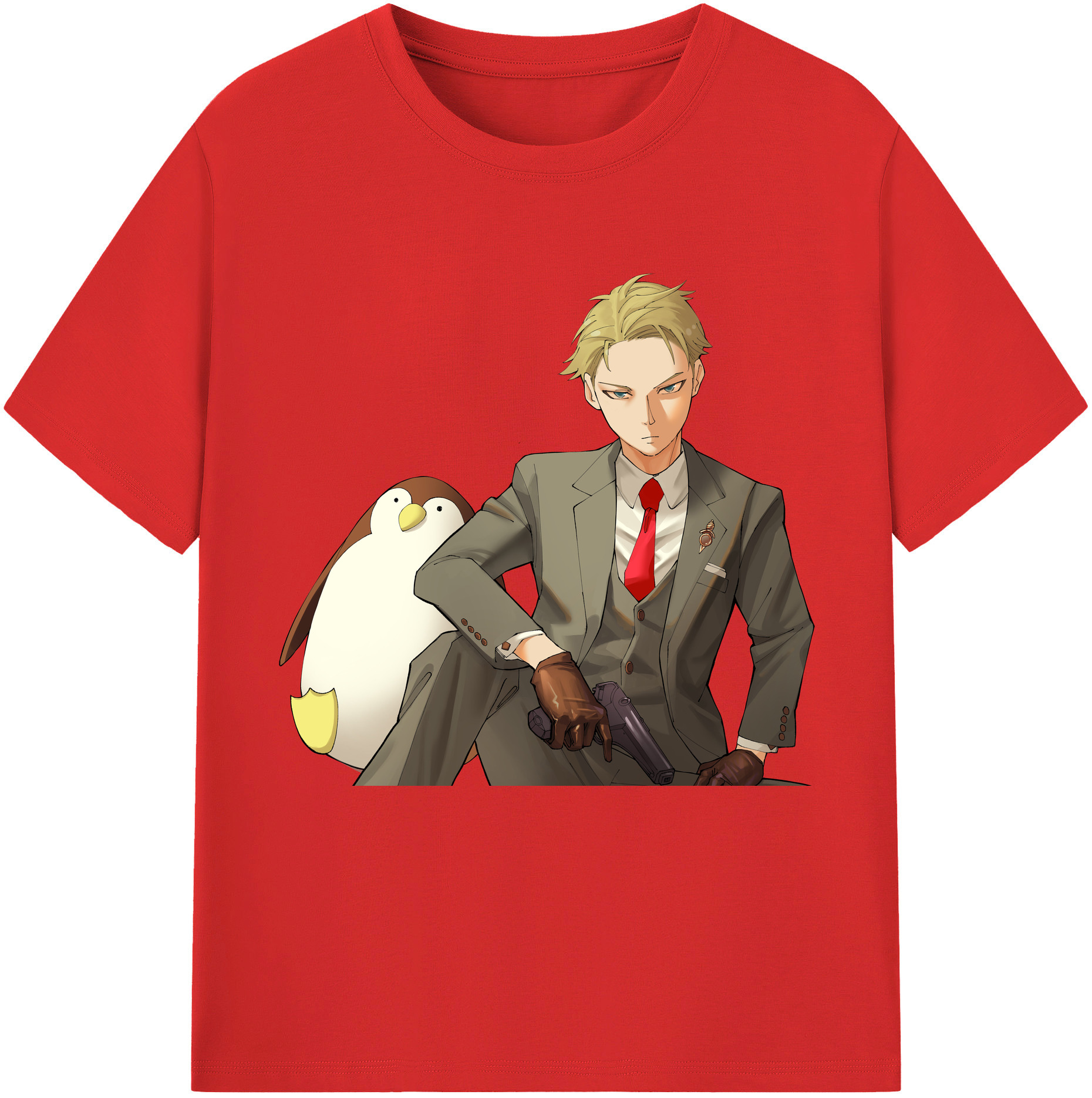 （画像用） SPY×FAMILY间谍家家酒 レディースカジュアルプリントTシャツ（綿100％）
