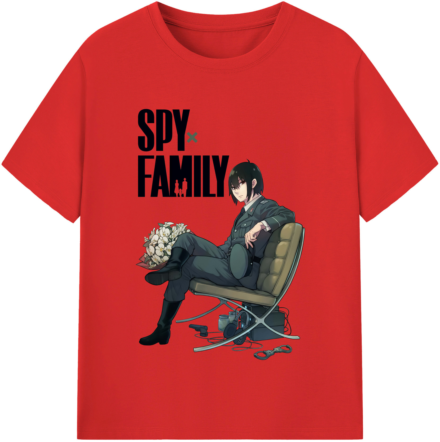 （画像用） SPY×FAMILY间谍家家酒 レディースカジュアルプリントTシャツ（綿100％）