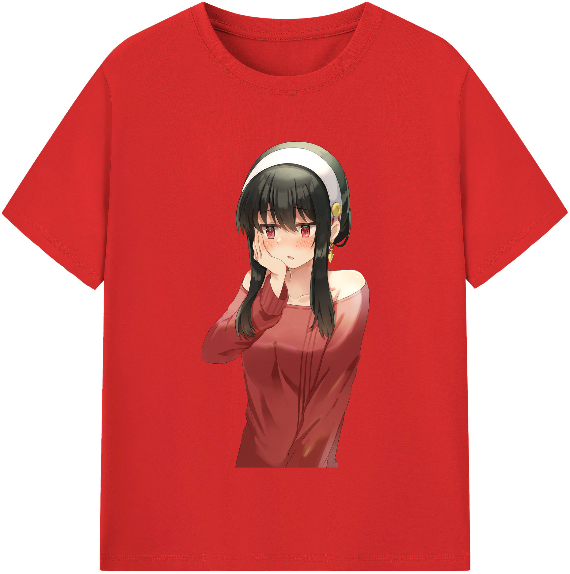 （画像用） SPY×FAMILY间谍家家酒 レディースカジュアルプリントTシャツ（綿100％）
