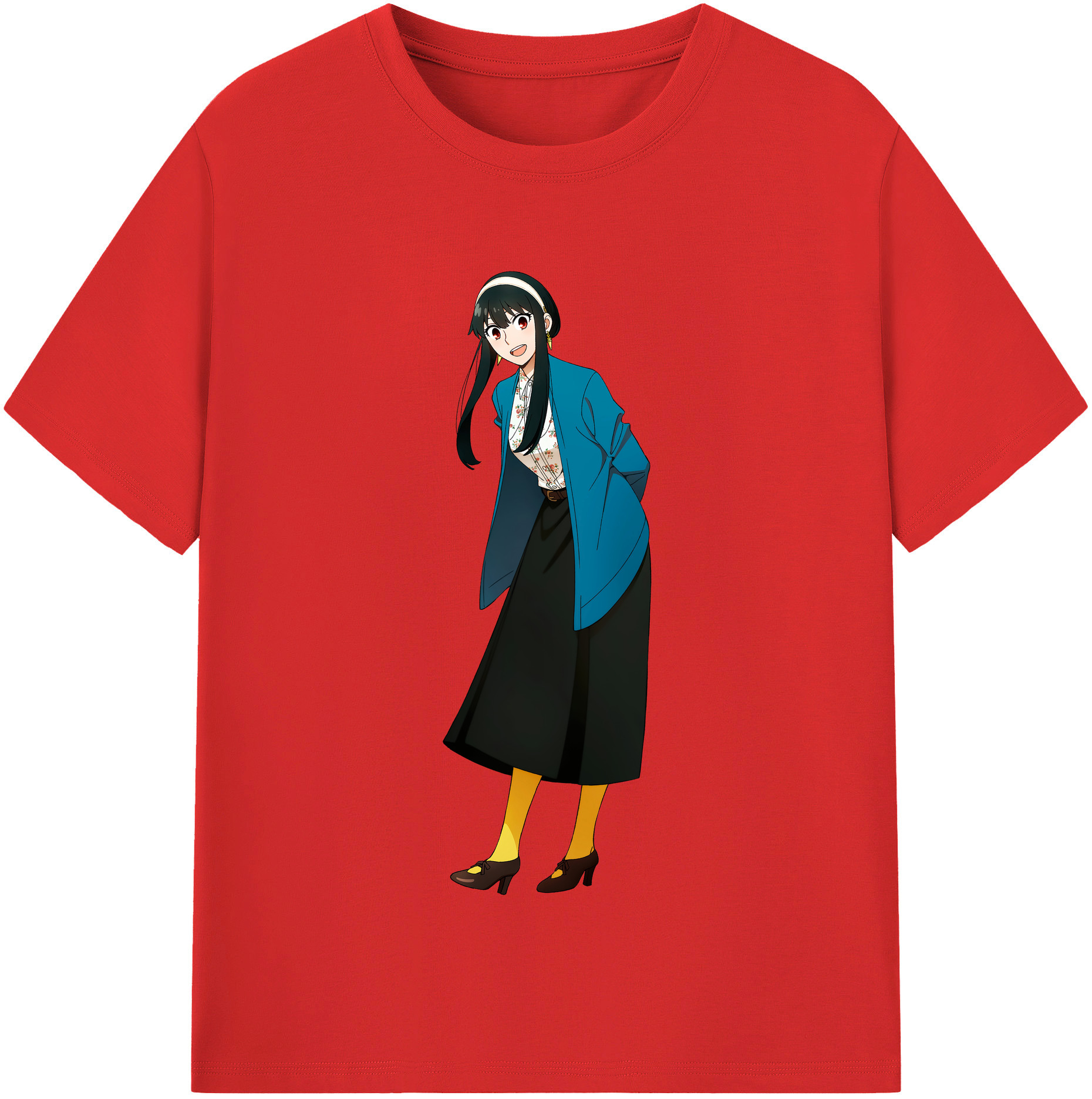 （画像用） SPY×FAMILY间谍家家酒 レディースカジュアルプリントTシャツ（綿100％）