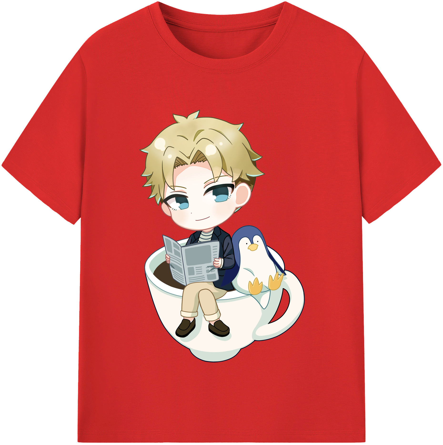 （画像用） SPY×FAMILY间谍家家酒 レディースカジュアルプリントTシャツ（綿100％）