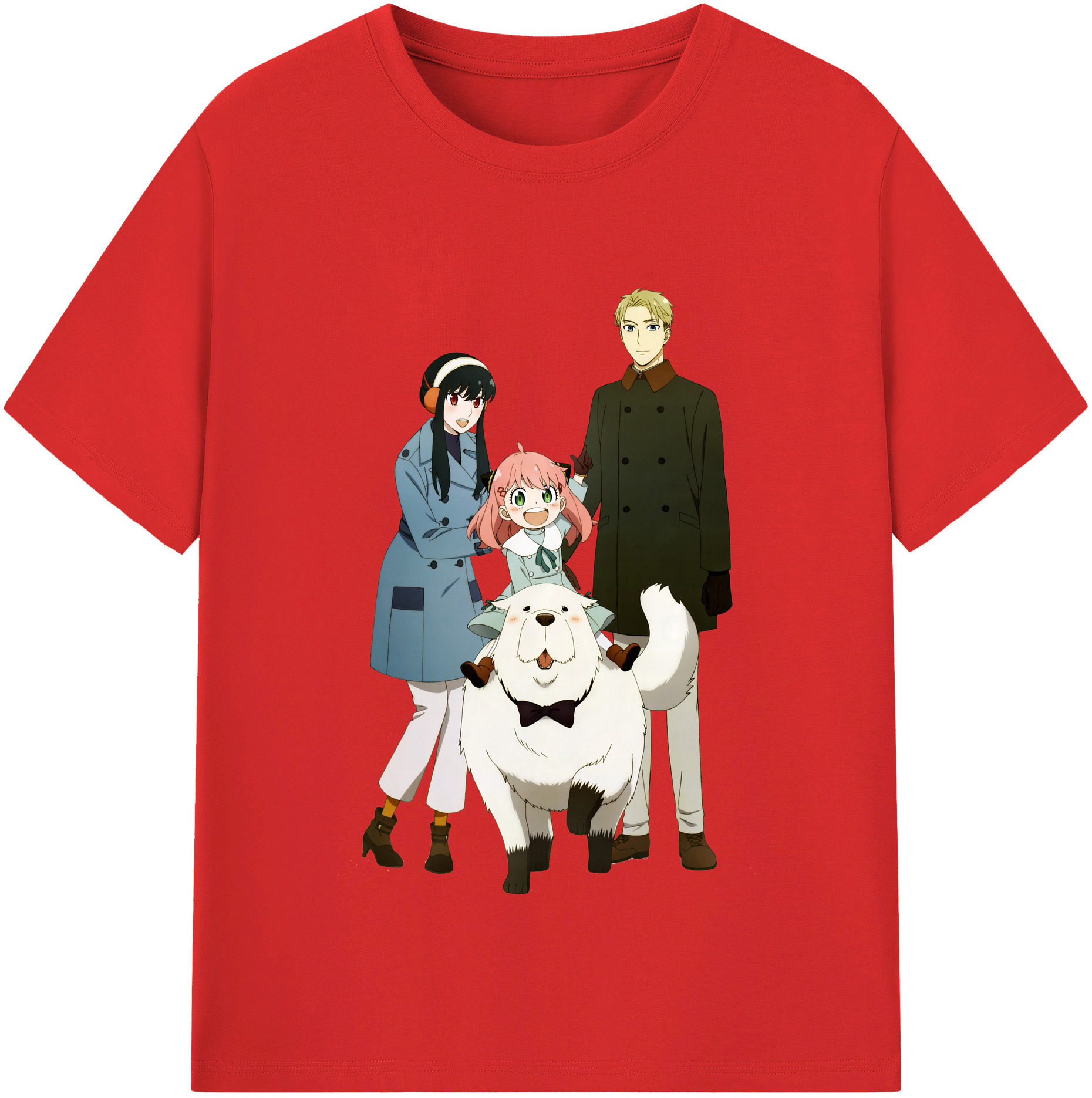 （画像用） SPY×FAMILY间谍家家酒 レディースカジュアルプリントTシャツ（綿100％）