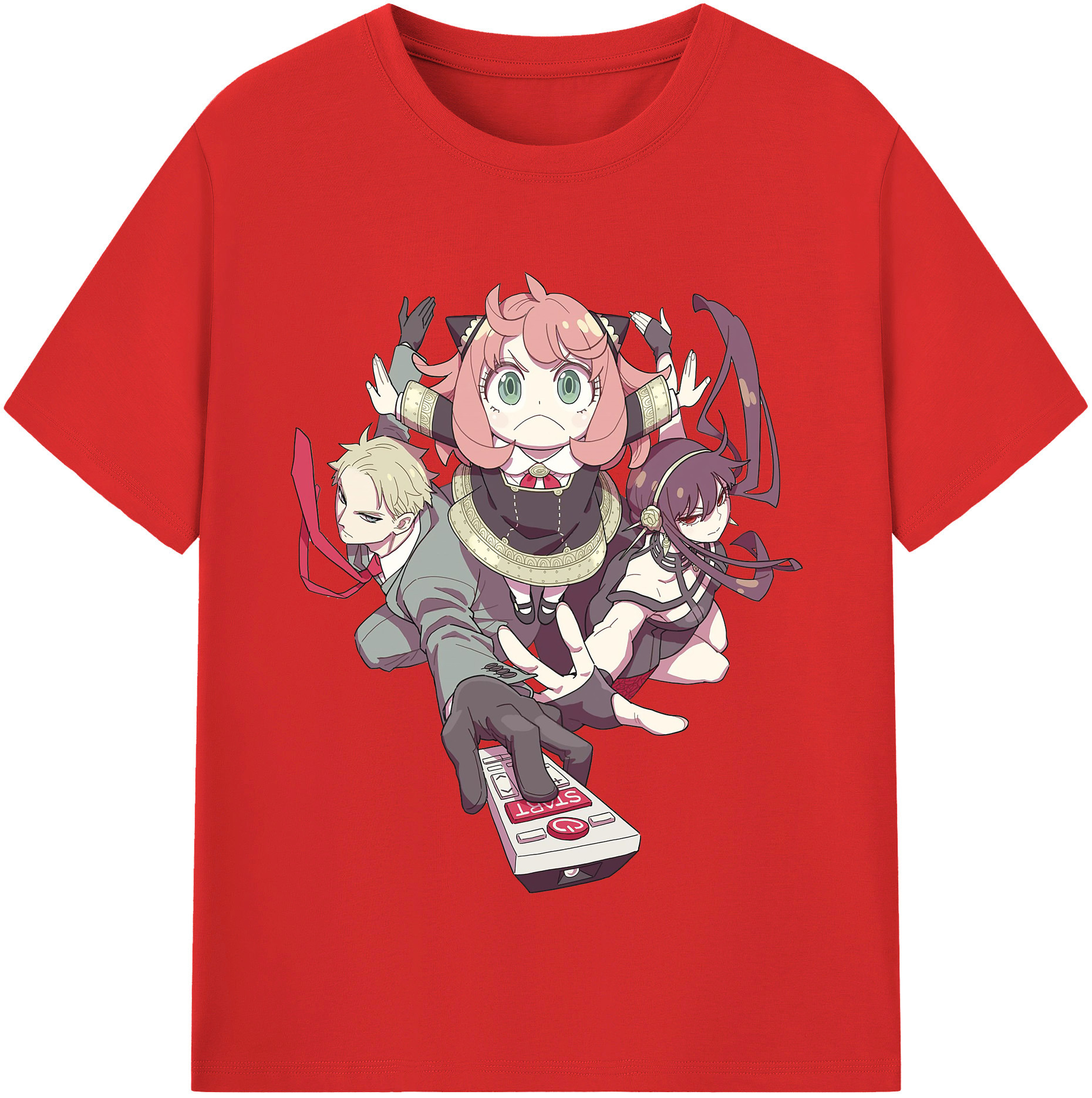 （画像用） SPY×FAMILY间谍家家酒 レディースカジュアルプリントTシャツ（綿100％）