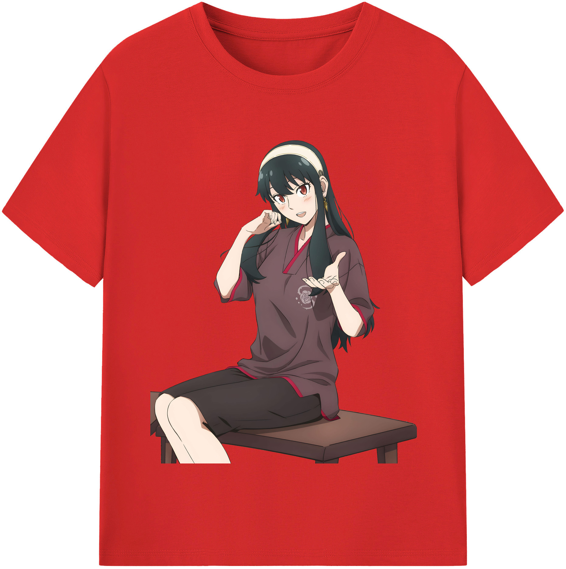 （画像用） SPY×FAMILY间谍家家酒 レディースカジュアルプリントTシャツ（綿100％）