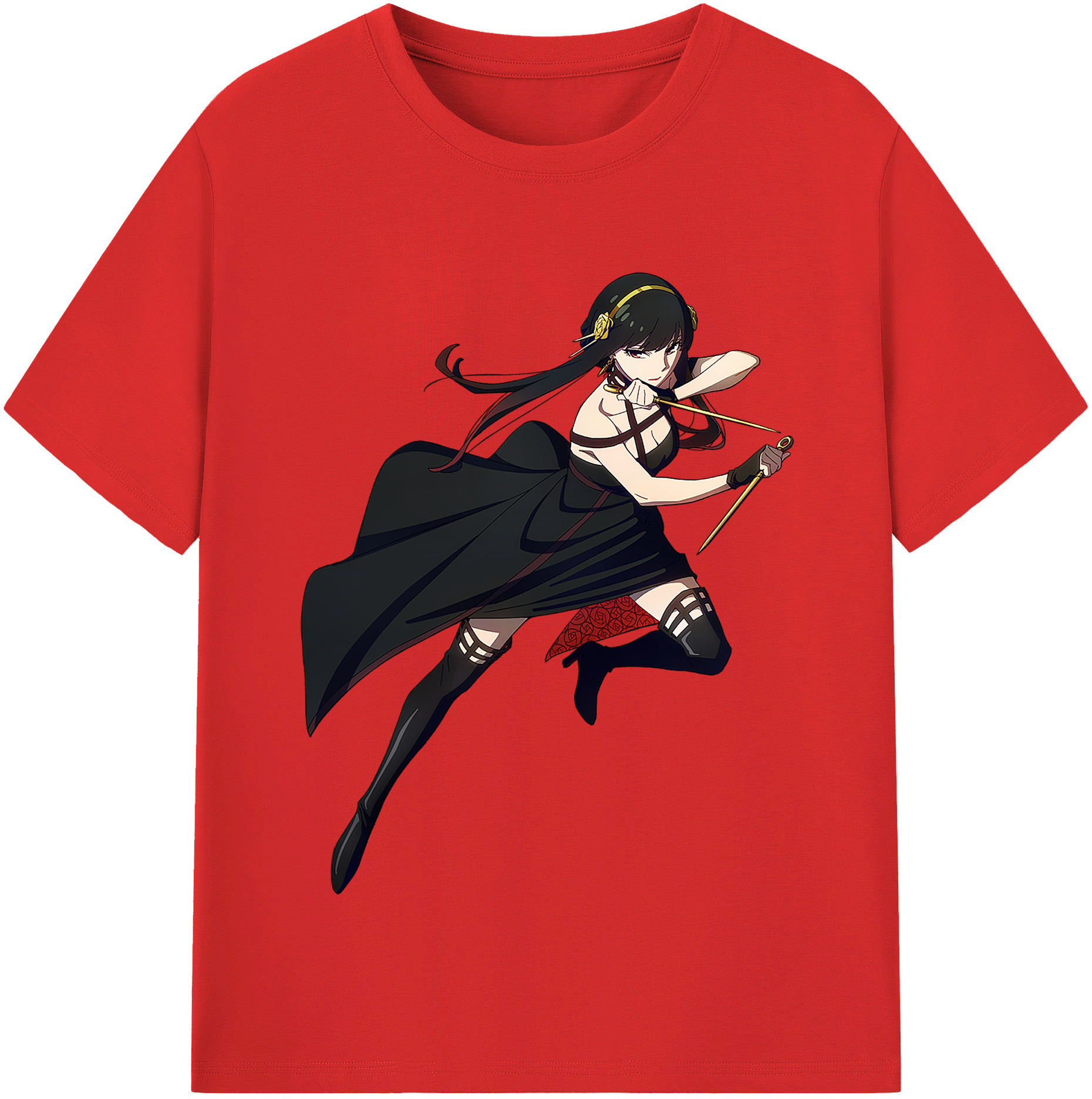 （画像用） SPY×FAMILY间谍家家酒 レディースカジュアルプリントTシャツ（綿100％）