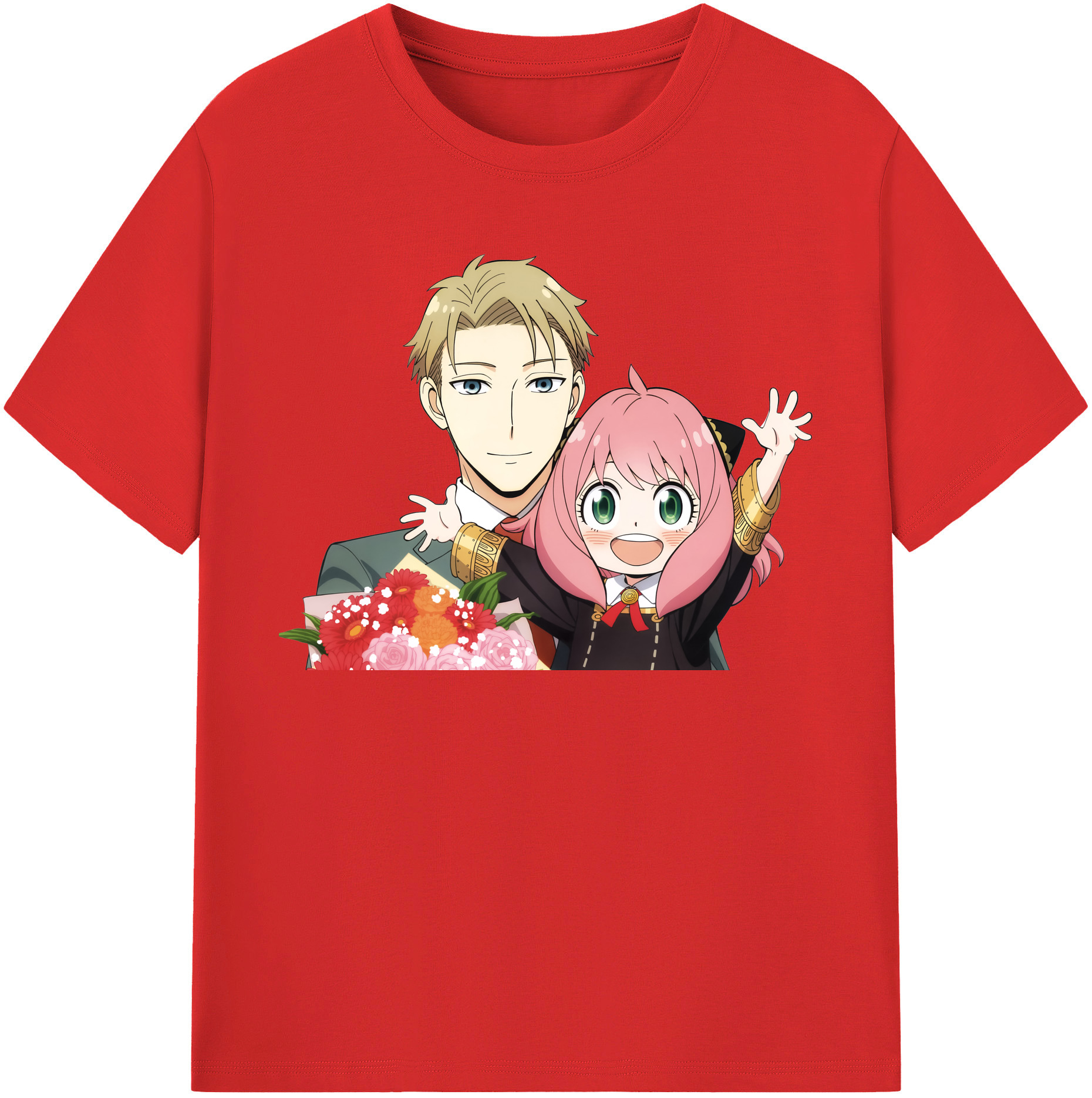 （画像用） SPY×FAMILY间谍家家酒 レディースカジュアルプリントTシャツ（綿100％）