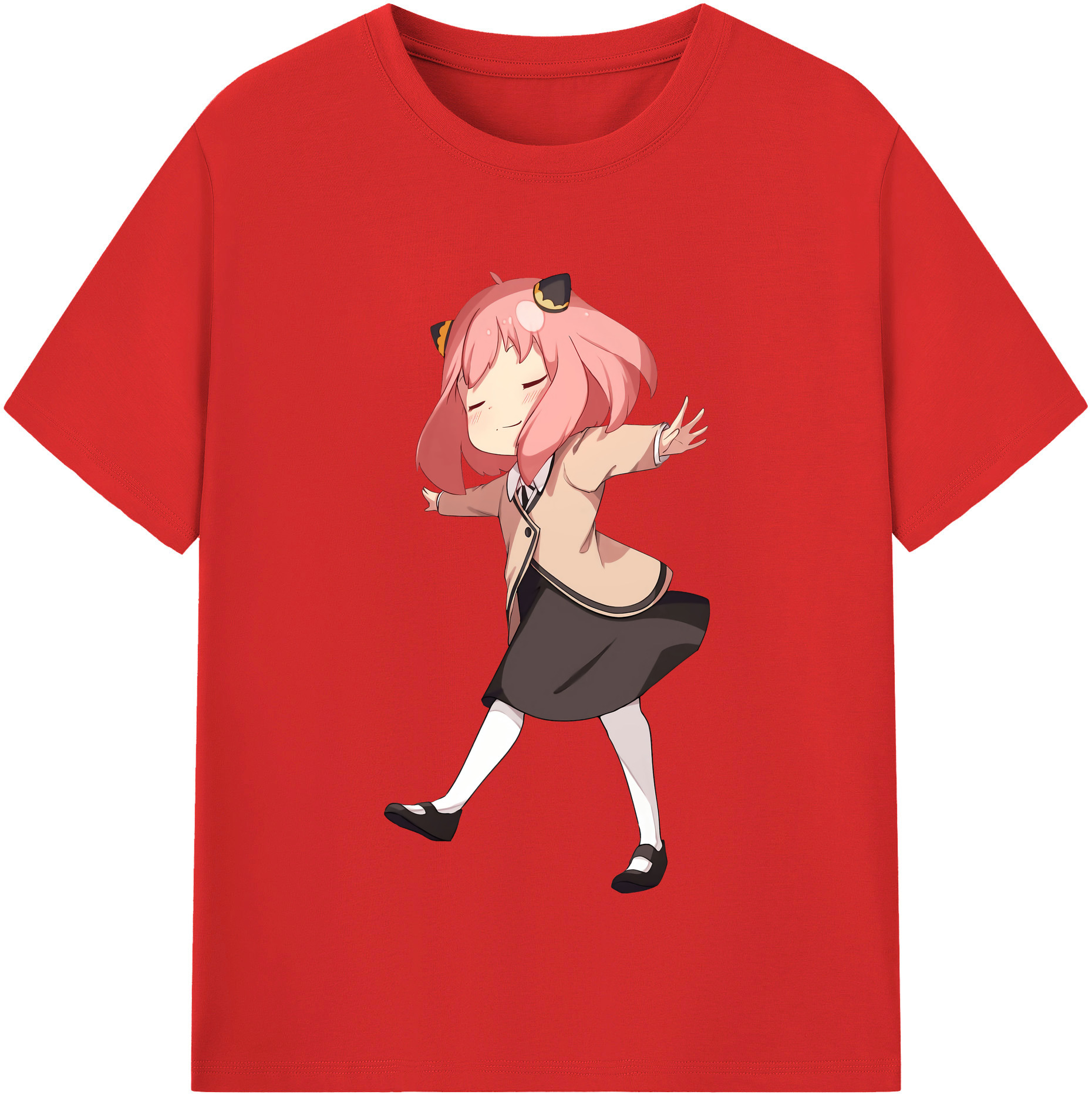 （画像用） SPY×FAMILY间谍家家酒 レディースカジュアルプリントTシャツ（綿100％）