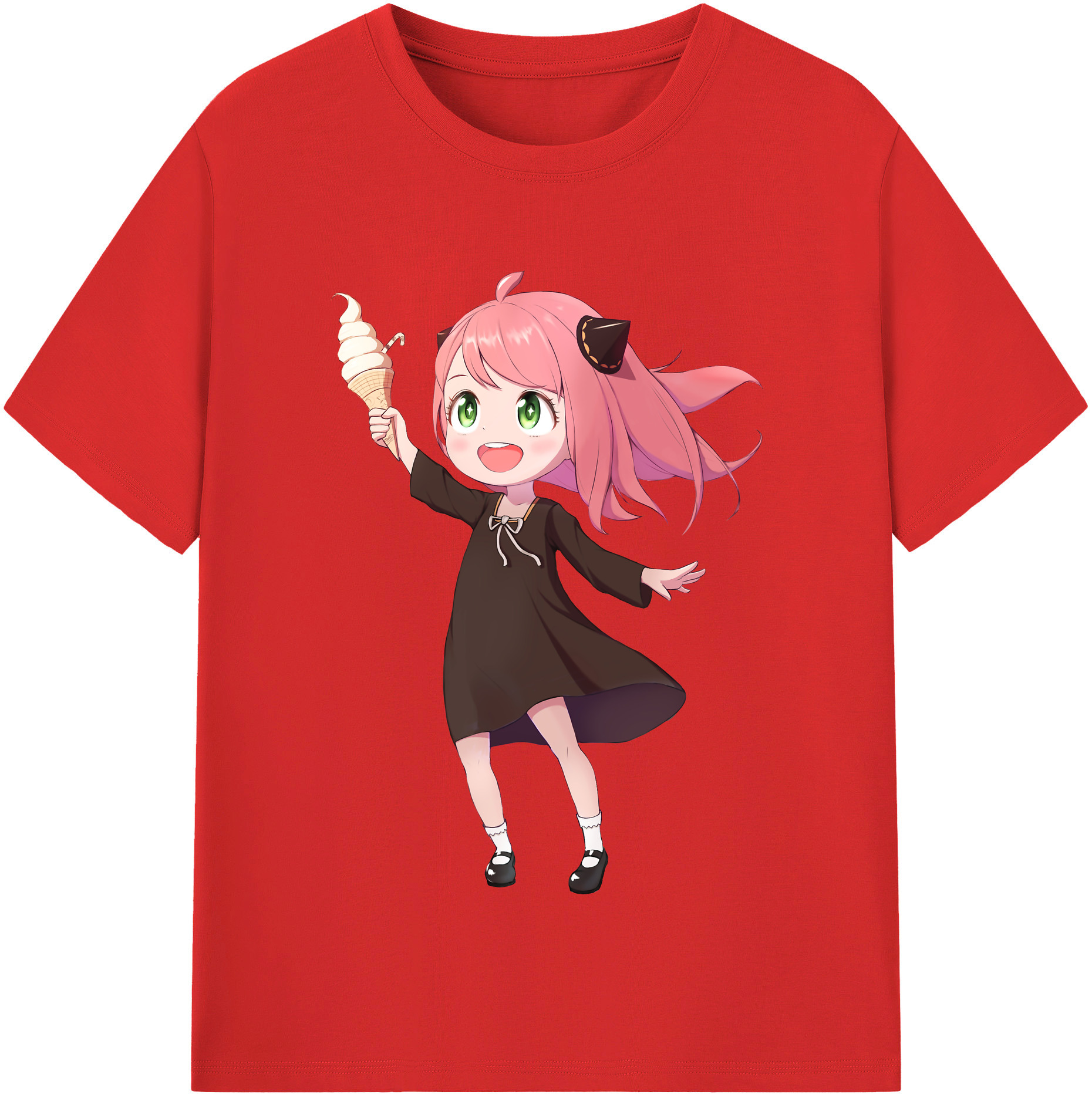 （画像用） SPY×FAMILY间谍家家酒 レディースカジュアルプリントTシャツ（綿100％）
