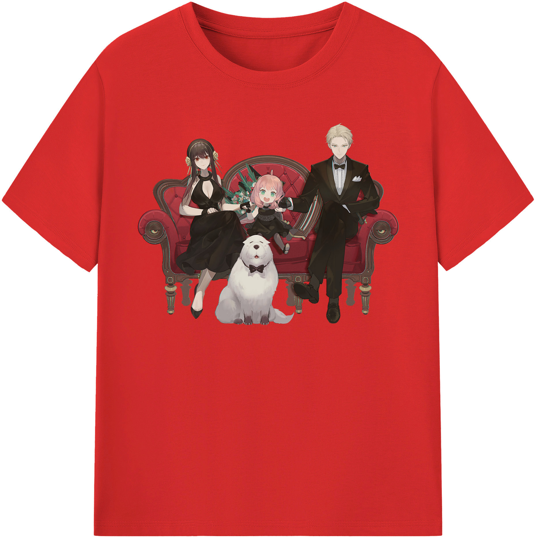 （画像用） SPY×FAMILY间谍家家酒 レディースカジュアルプリントTシャツ（綿100％）