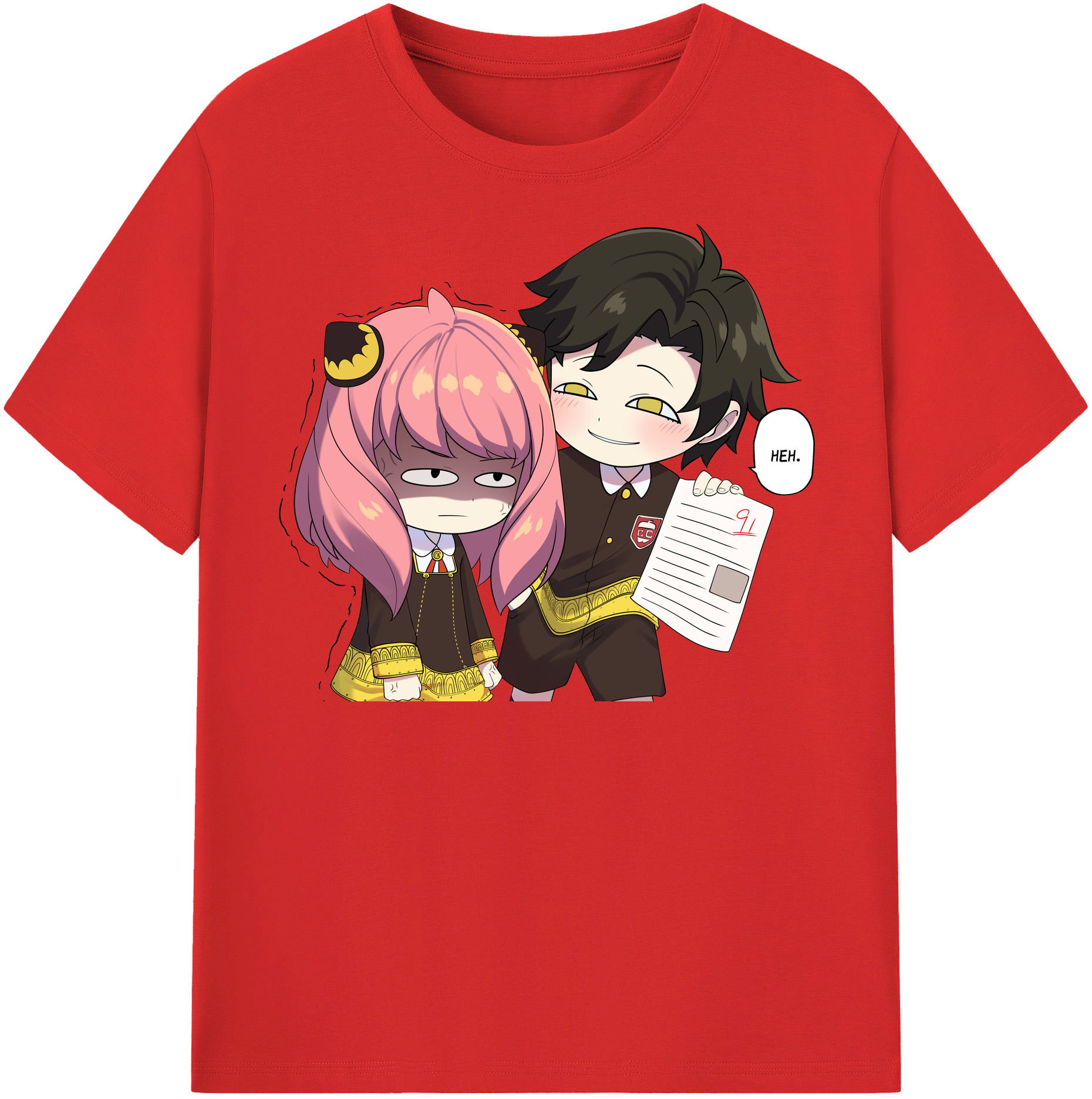 （画像用） SPY×FAMILY间谍家家酒 レディースカジュアルプリントTシャツ（綿100％）