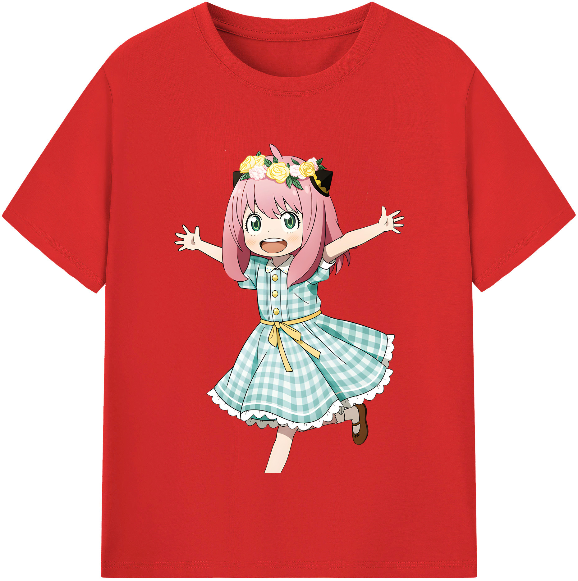 （画像用） SPY×FAMILY间谍家家酒 レディースカジュアルプリントTシャツ（綿100％）