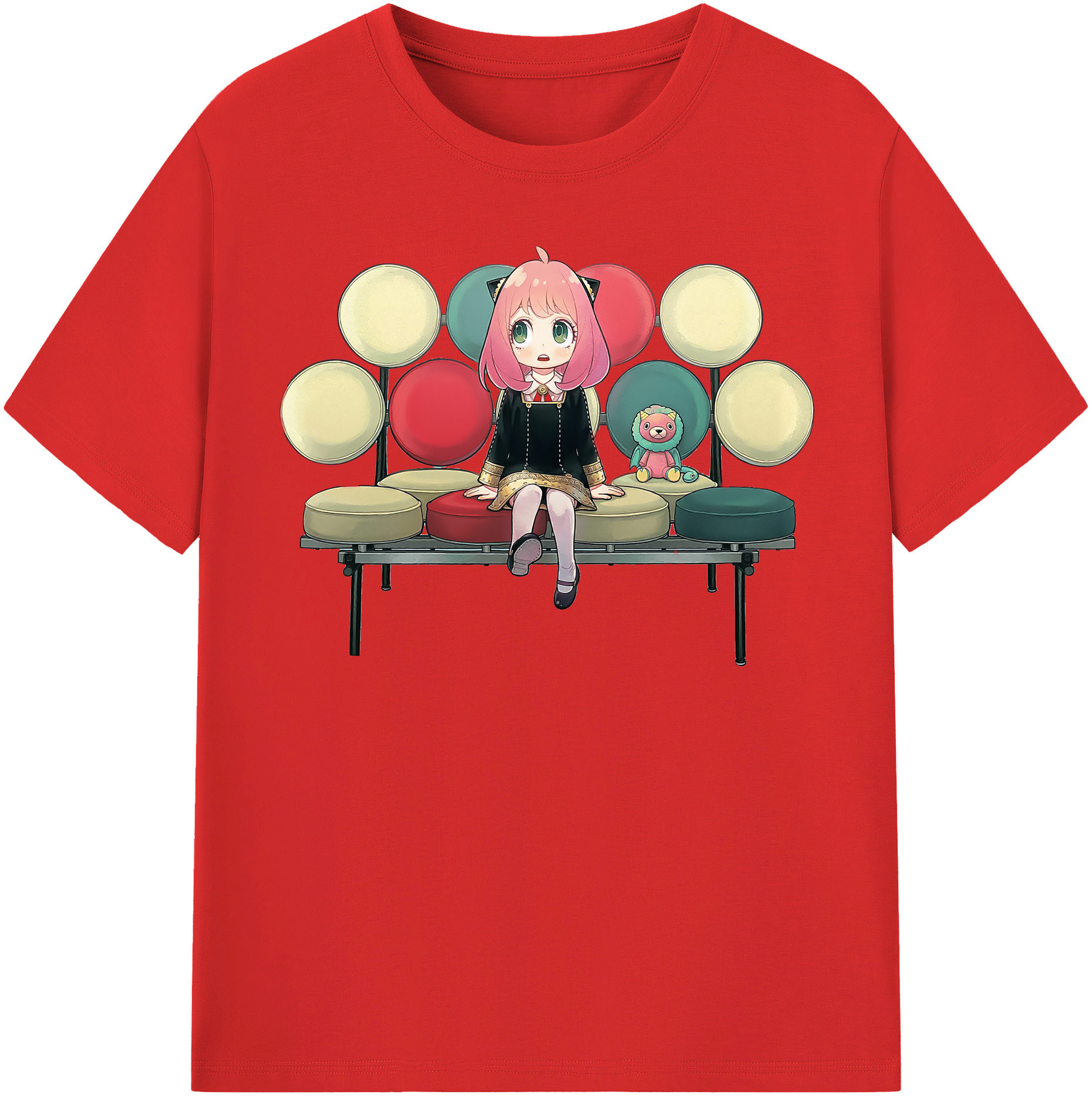（画像用） SPY×FAMILY间谍家家酒 レディースカジュアルプリントTシャツ（綿100％）